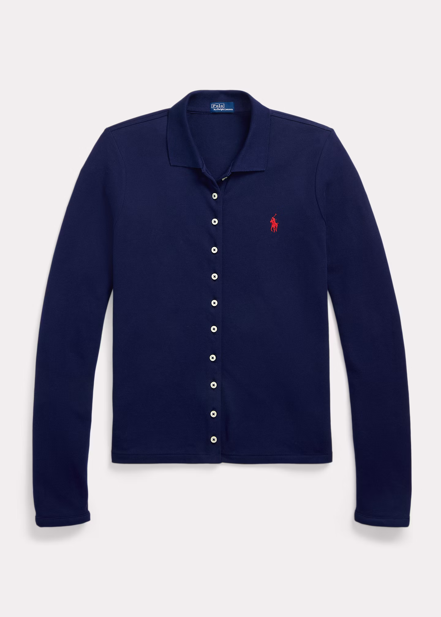 Langärmliges Poloshirt mit Knopfleiste - RALPH LAUREN OUTLET