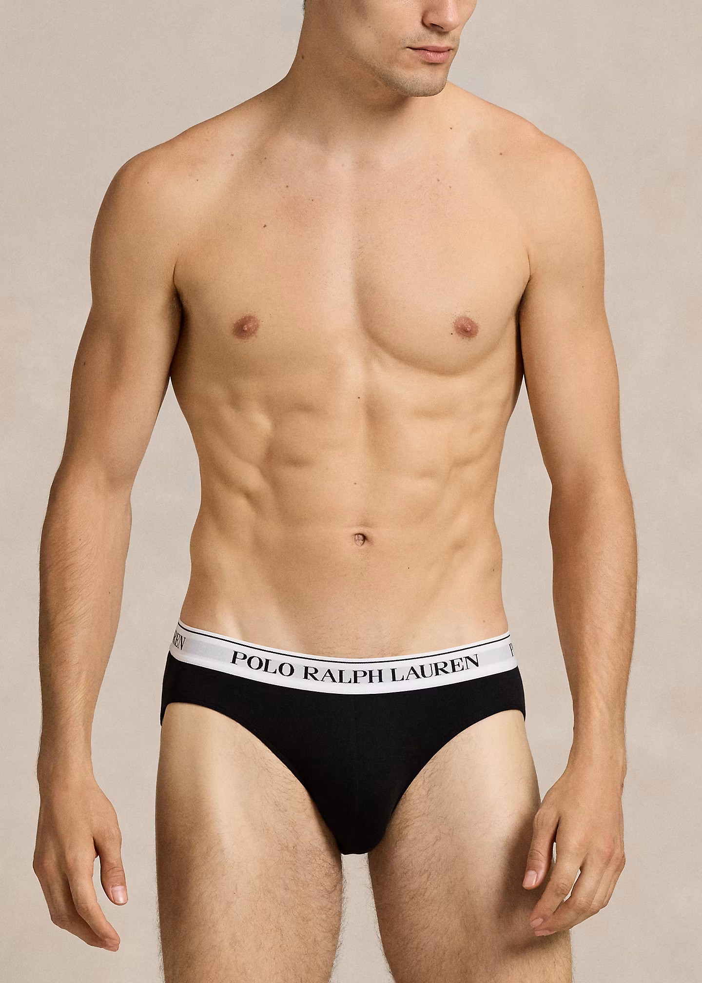 3er-Pack Baumwollslips mit Stretch - RALPH LAUREN OUTLET