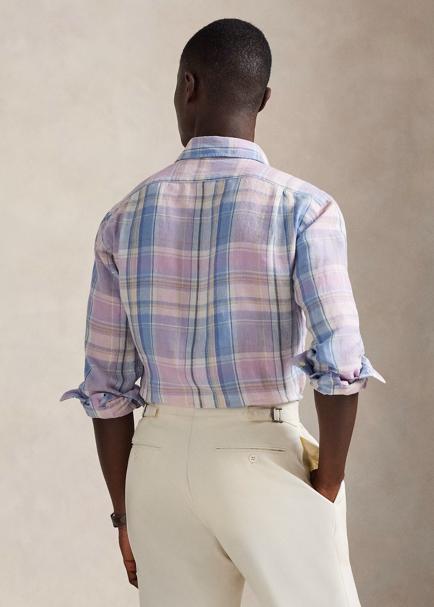 Classic-Fit Leinenhemd mit Karomuster - RALPH LAUREN OUTLET