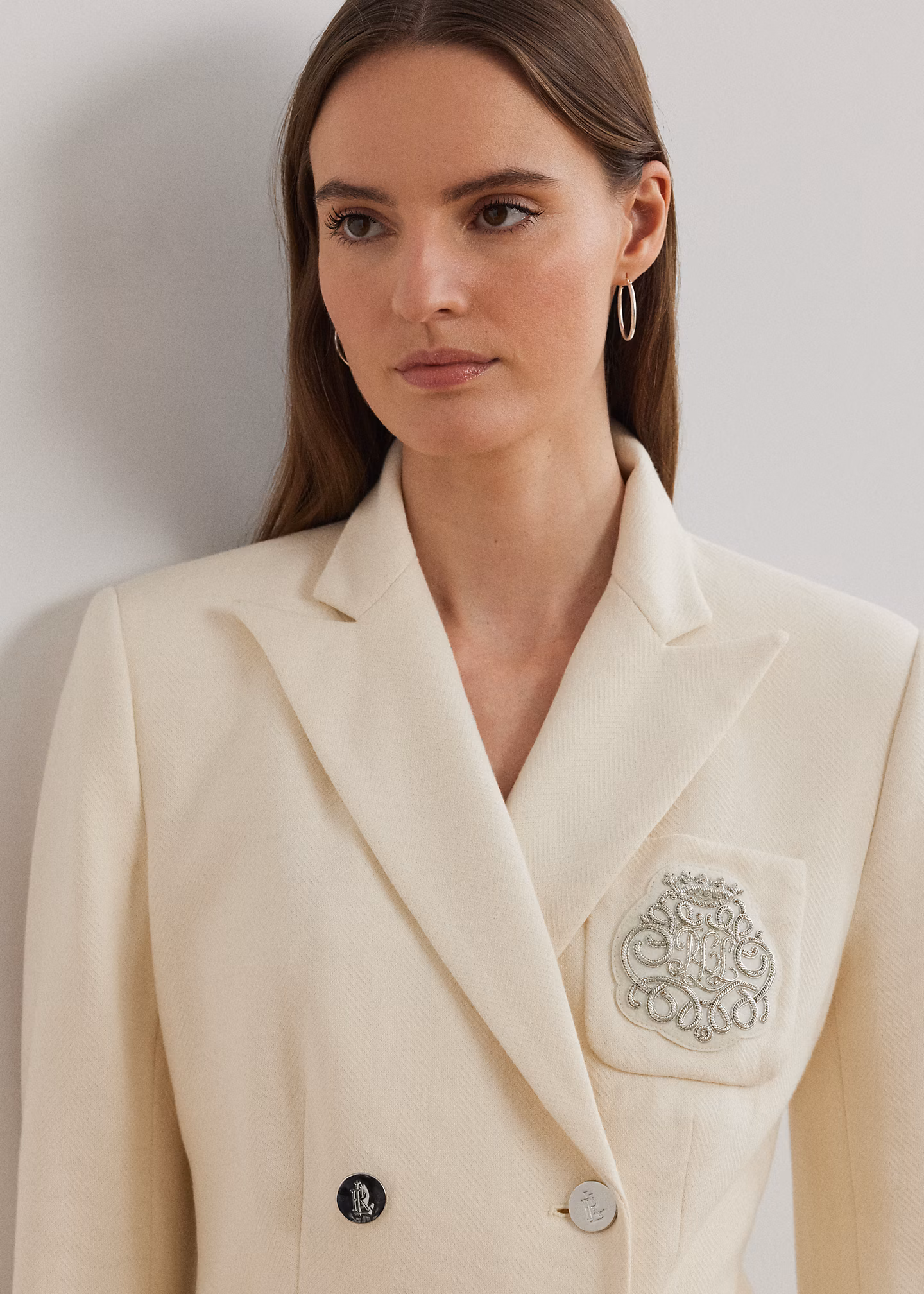 Zweireihiger Blazer aus Jacquard - RALPH LAUREN OUTLET