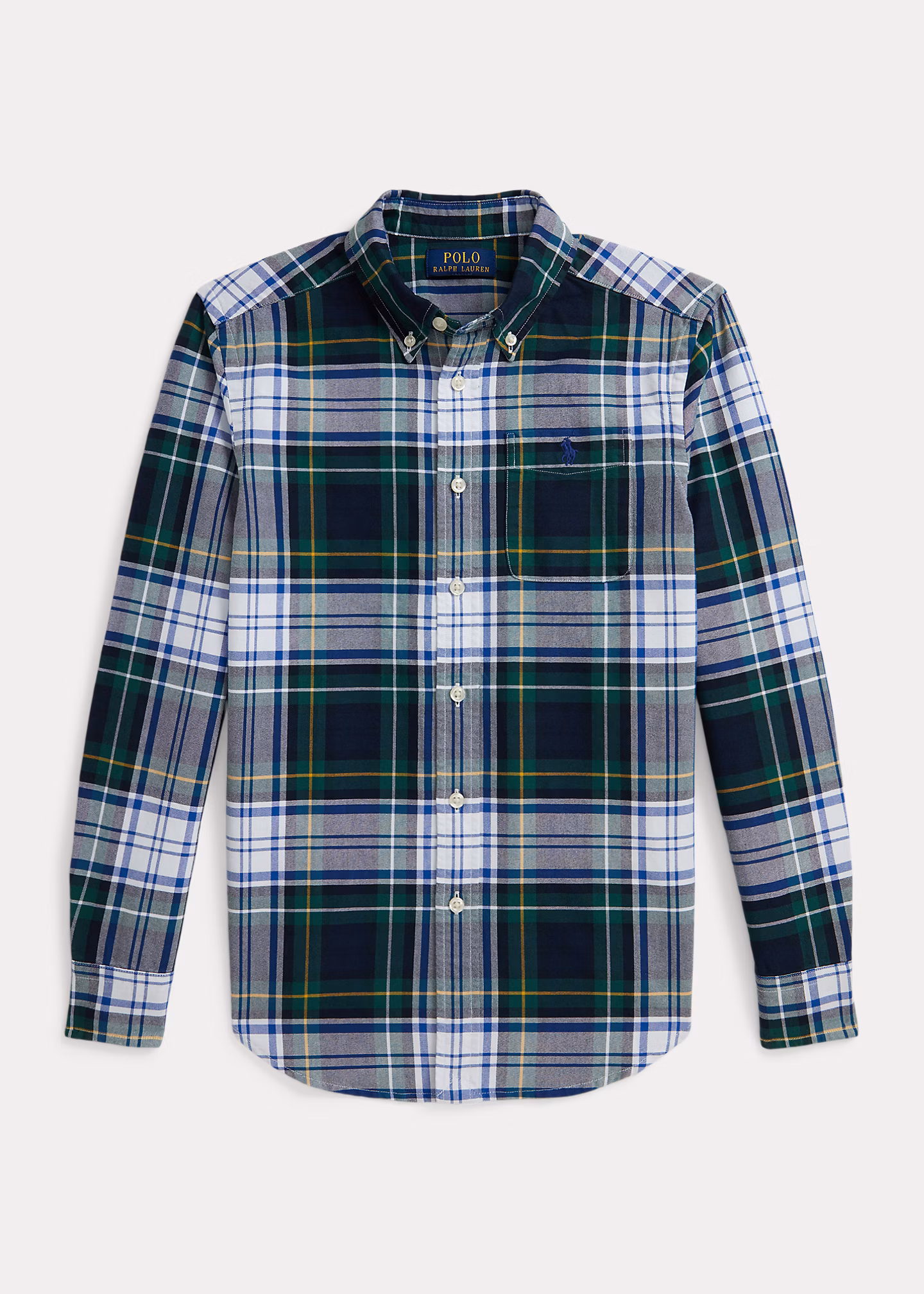 Kariertes Hemd aus Baumwolloxford - RALPH LAUREN OUTLET