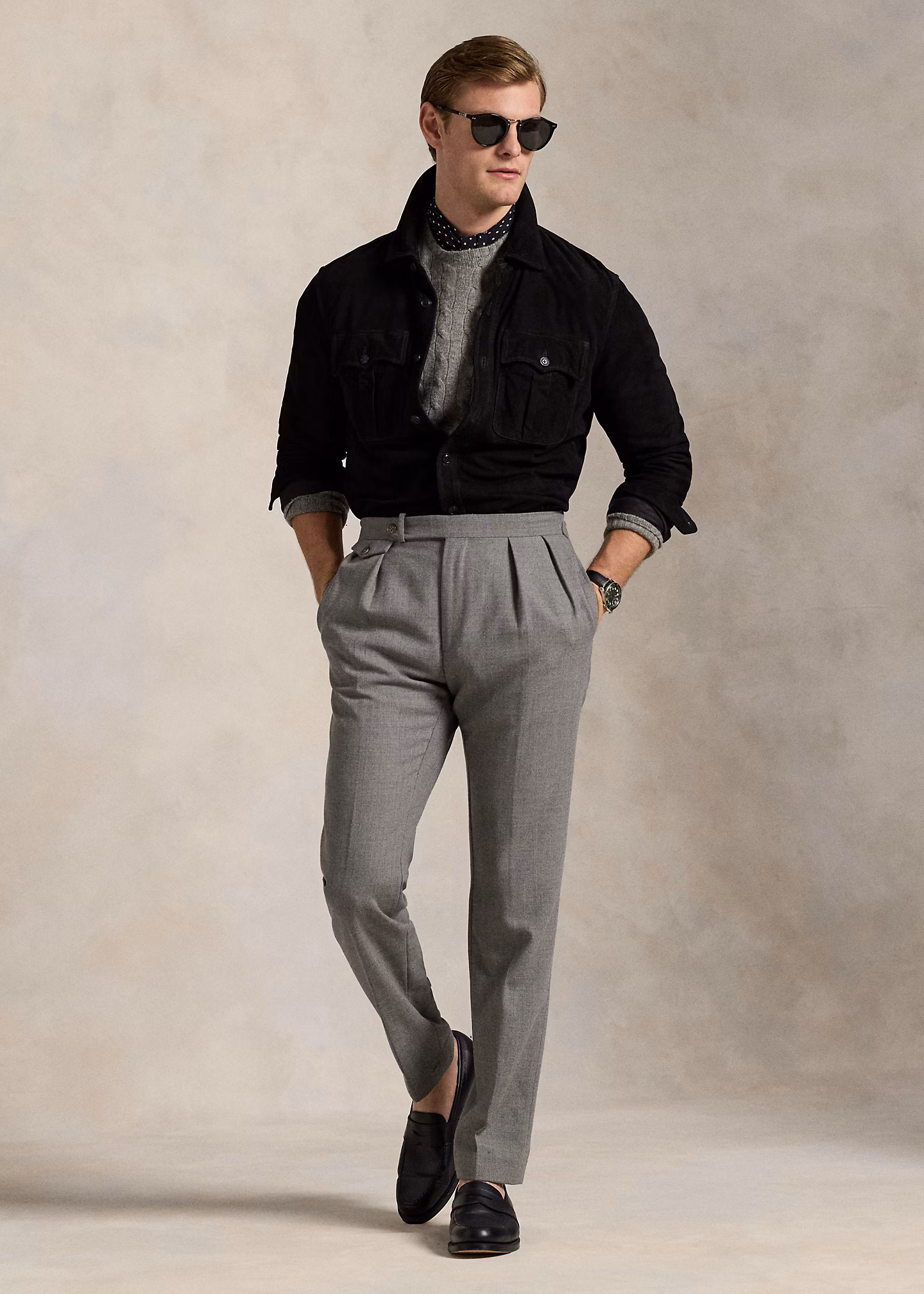 Utility-Hemdjacke aus Wildleder - RALPH LAUREN OUTLET