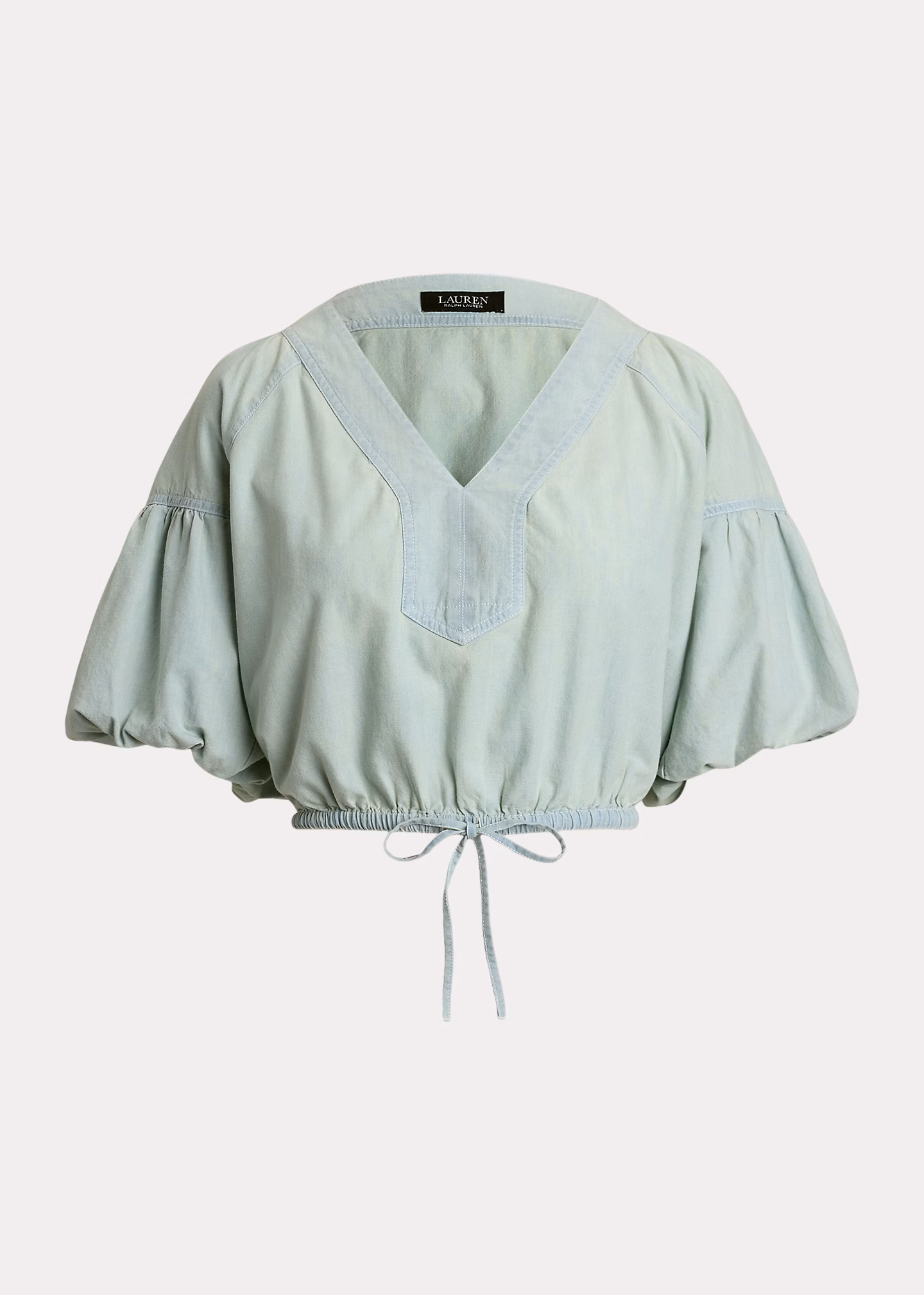 Verkürzte Bluse mit Ballonärmeln - RALPH LAUREN OUTLET