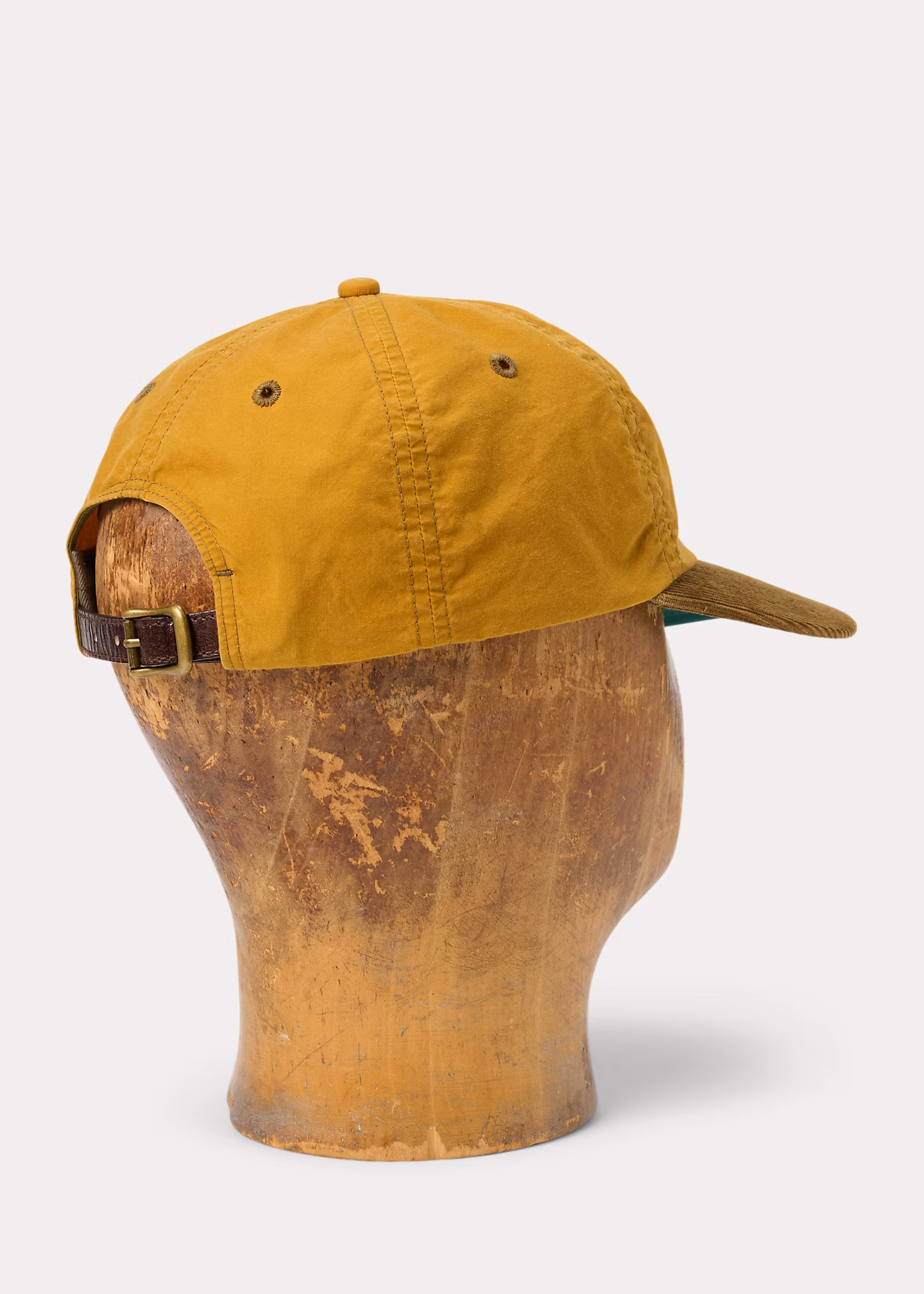 Wachstuch-Kappe mit Kordsamtschirm - RALPH LAUREN OUTLET