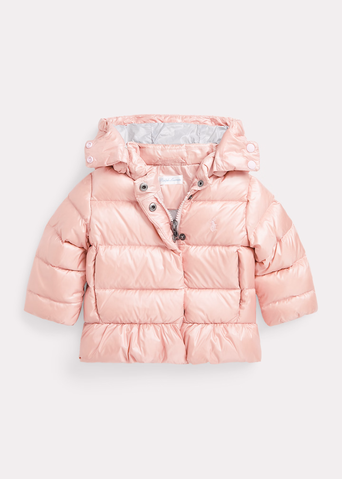 Metallic-Daunenjacke mit Kapuze - RALPH LAUREN OUTLET