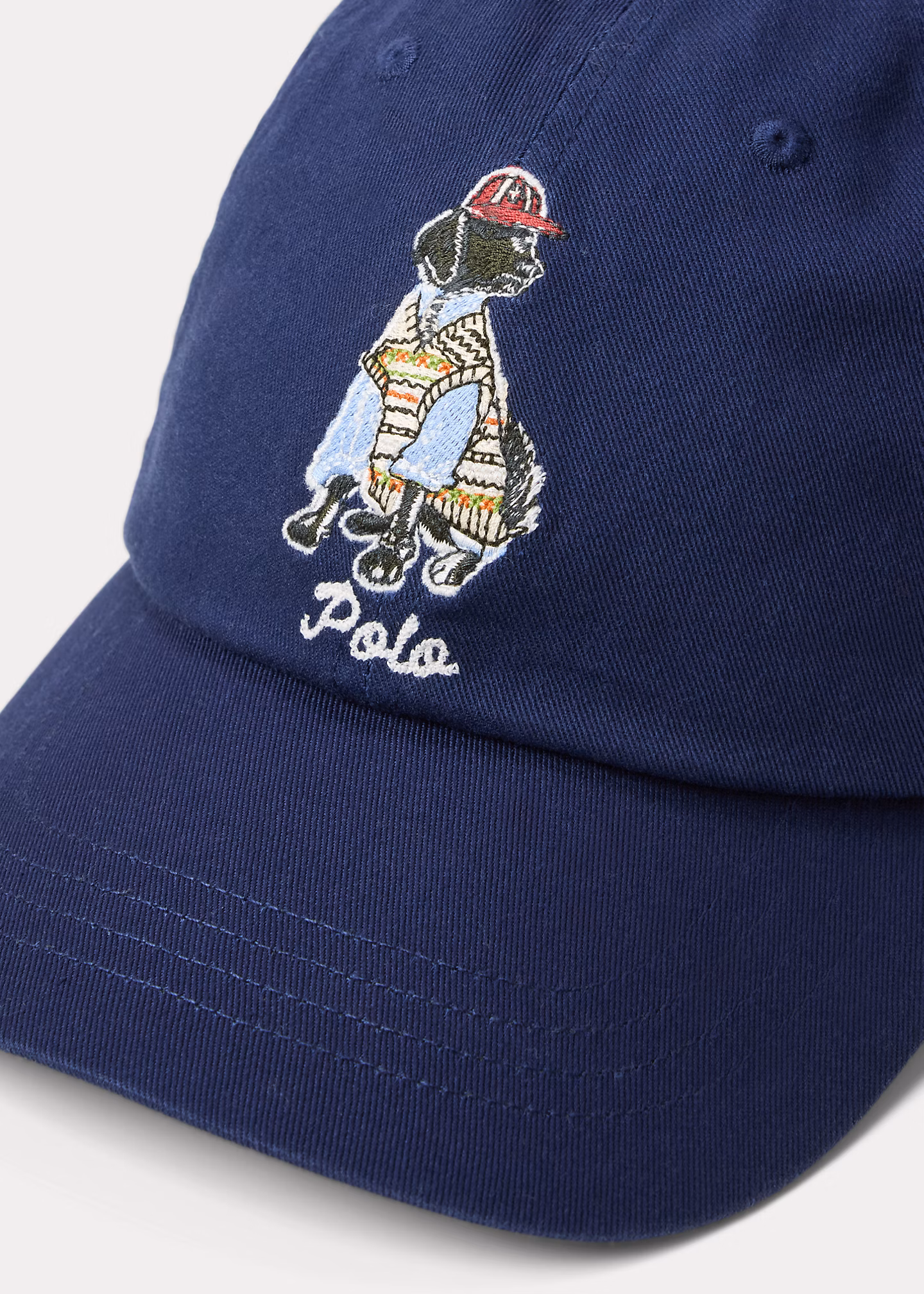 Twill-Baseballkappe mit gesticktem Hund - RALPH LAUREN OUTLET