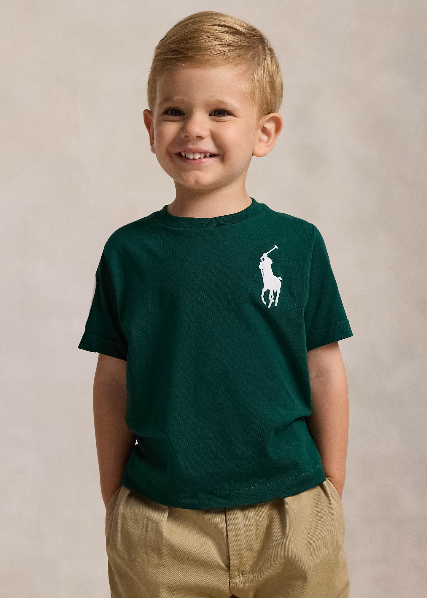 T-Shirt aus Baumwolljersey mit Big Pony - RALPH LAUREN OUTLET