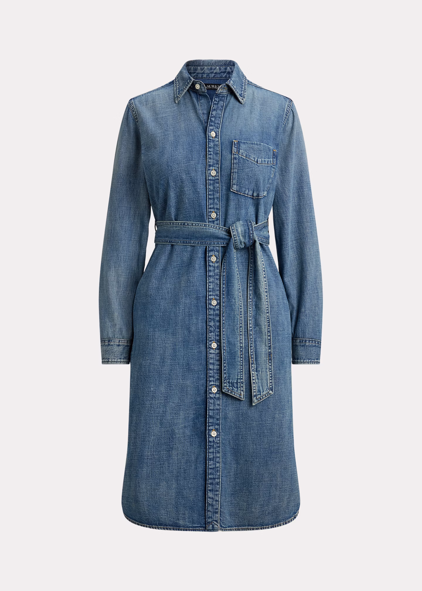 Denim-Hemdkleid mit Gürtel - RALPH LAUREN OUTLET