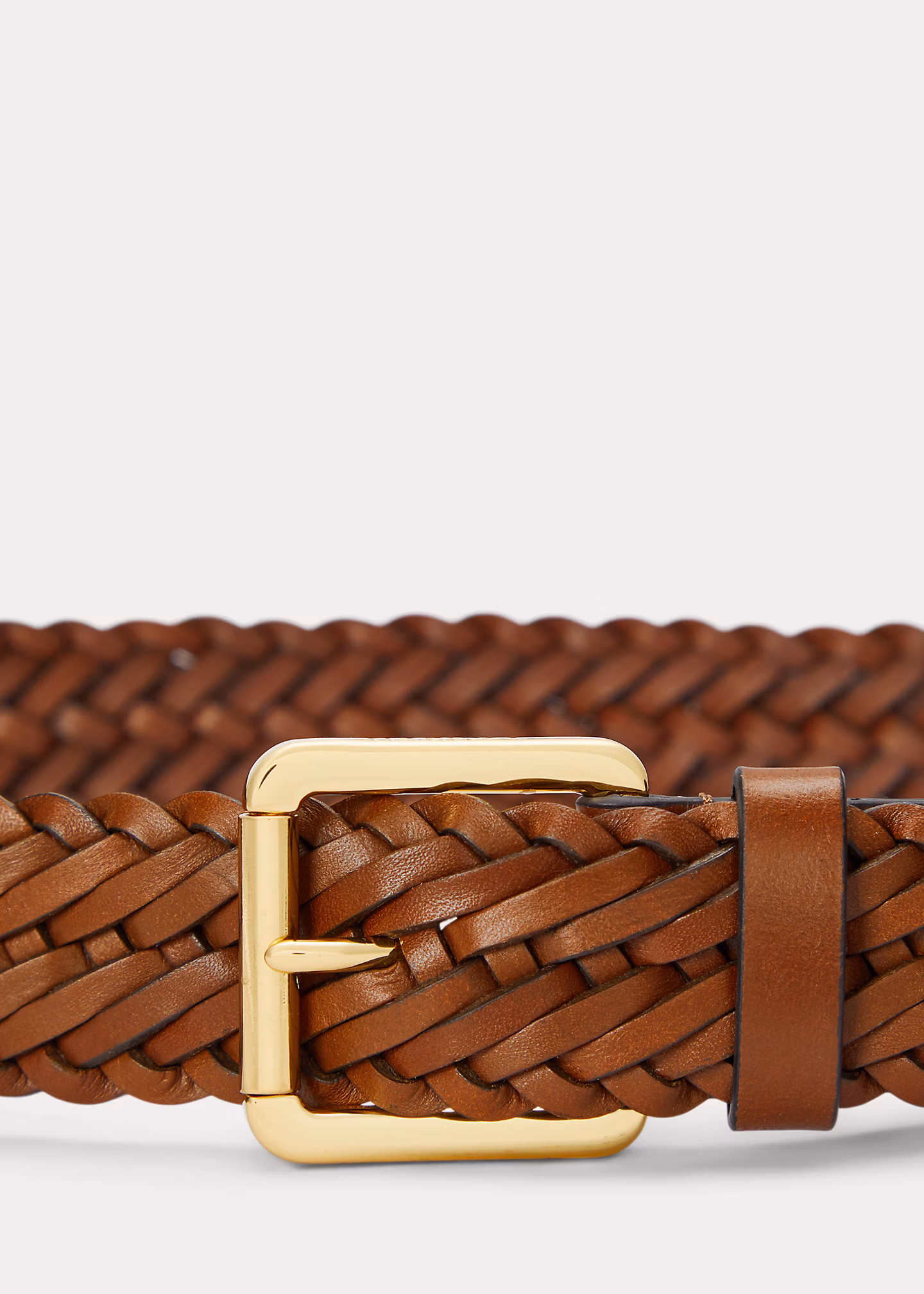 Geflochtener Vachetteledergürtel - RALPH LAUREN OUTLET