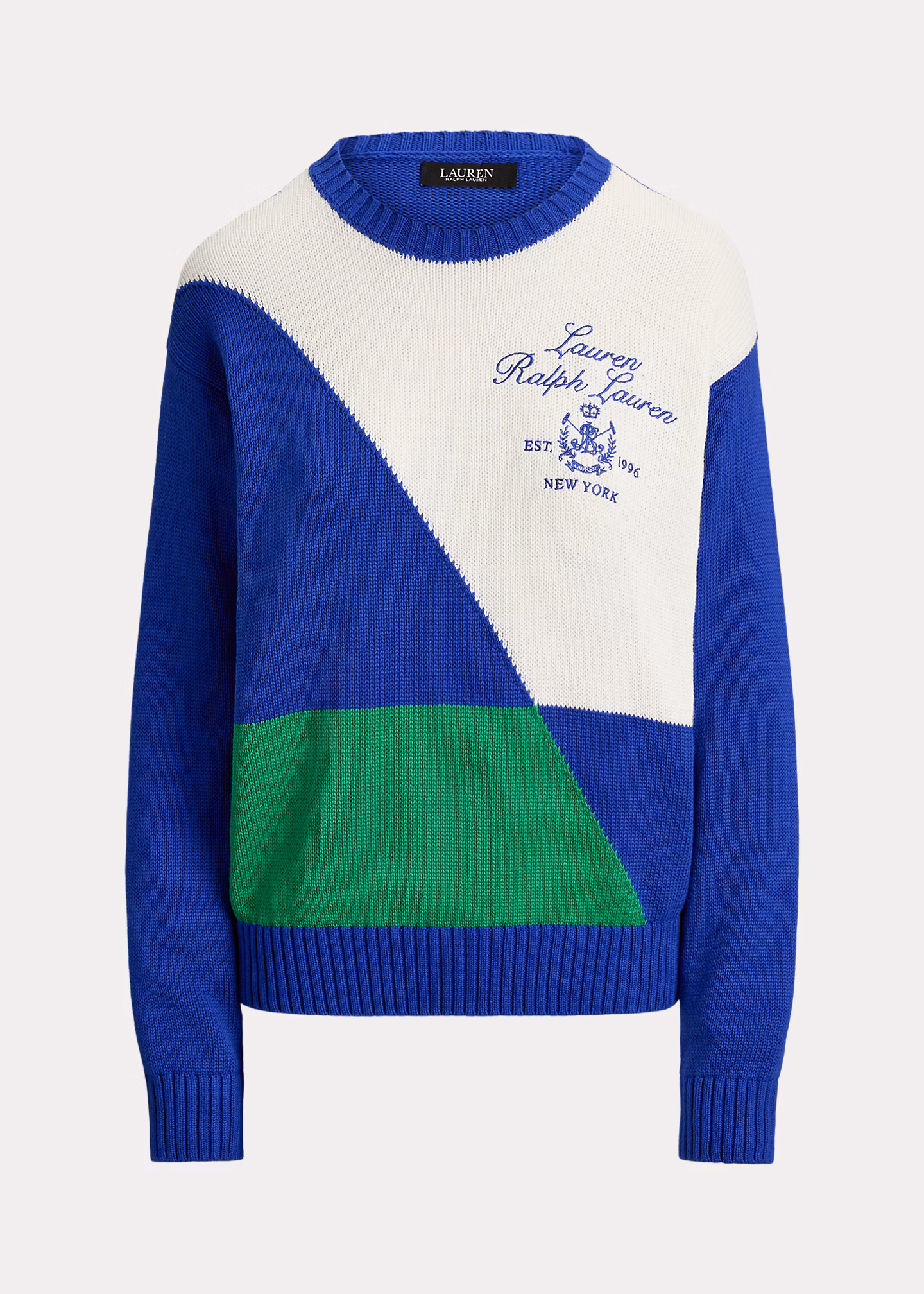 Gekämmter Color-Block-Baumwollpullover - RALPH LAUREN OUTLET