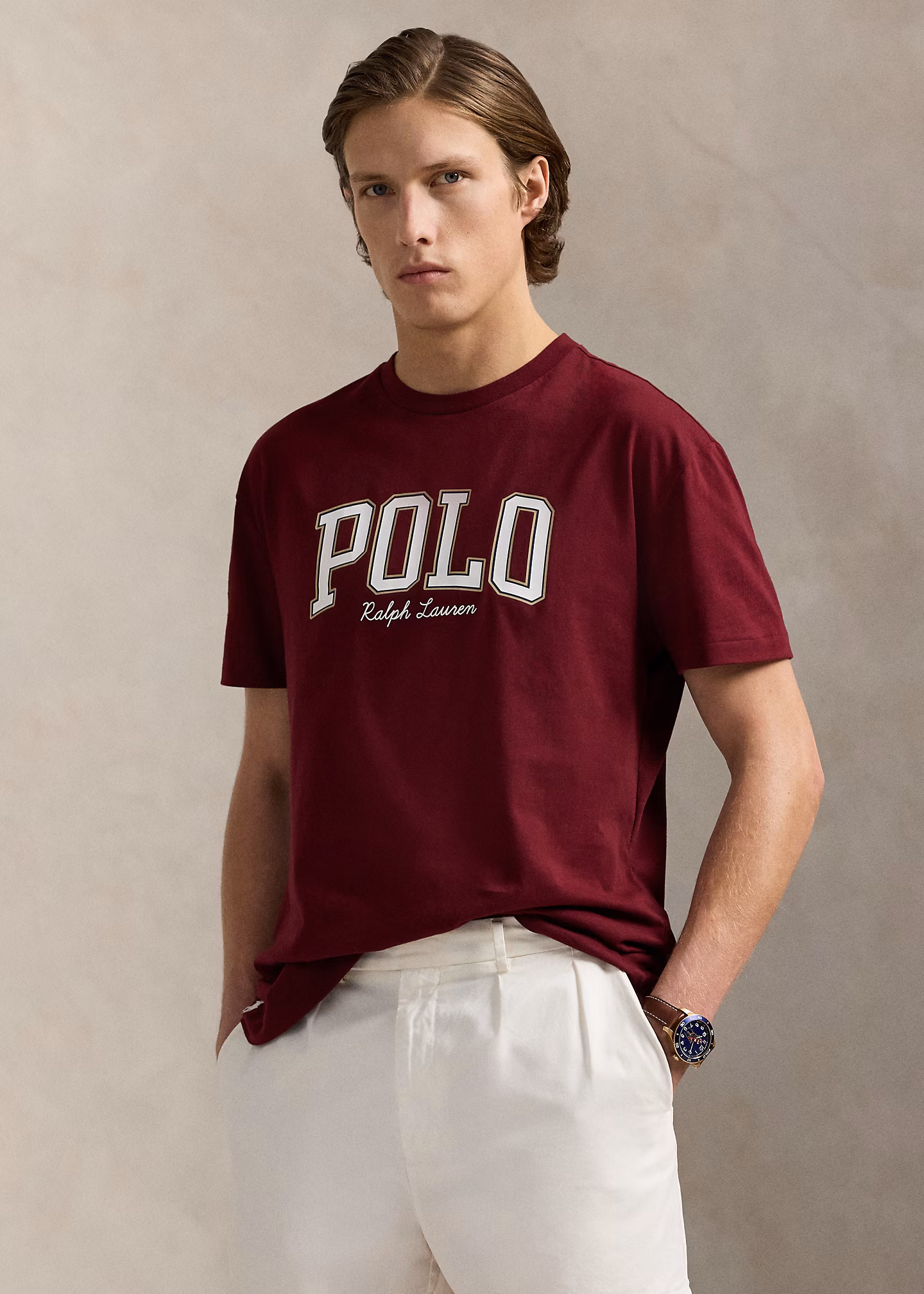 Custom-Slim-Fit Jersey-T-Shirt mit Logo - RALPH LAUREN OUTLET
