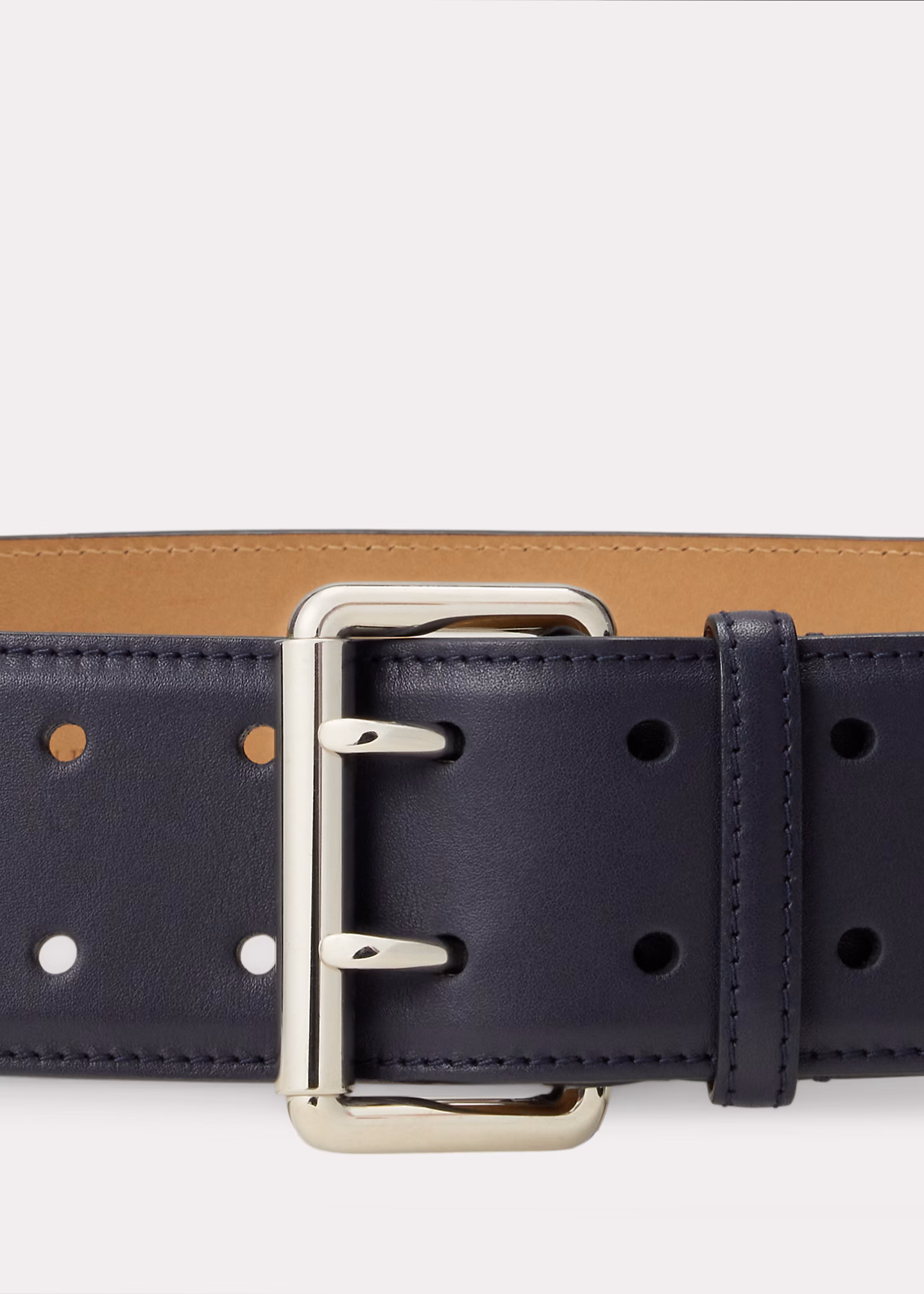 Kalbsledergürtel mit Zweidornschnalle - RALPH LAUREN OUTLET