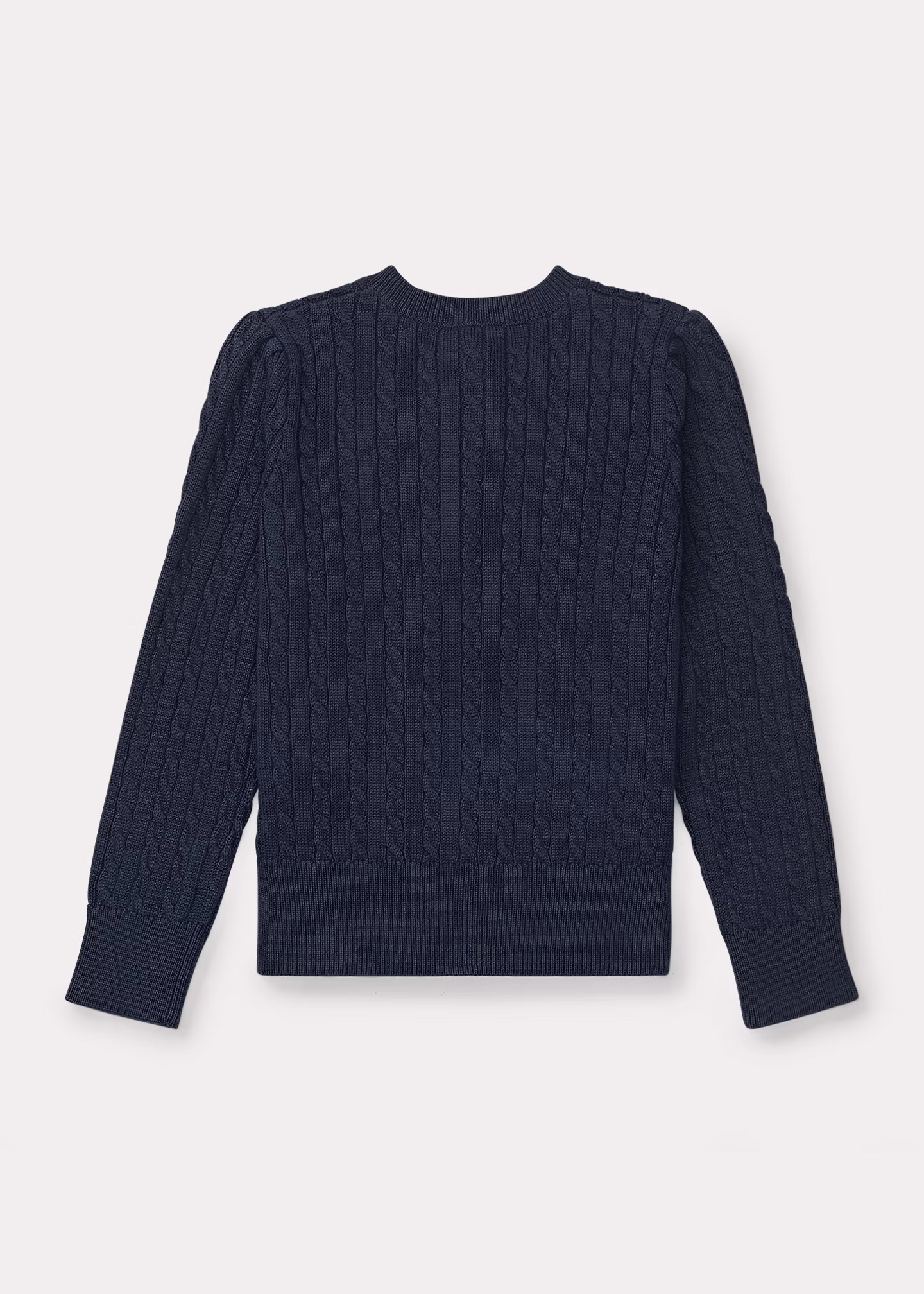 Baumwollstrickjacke mit Mini-Zopfmuster - RALPH LAUREN OUTLET