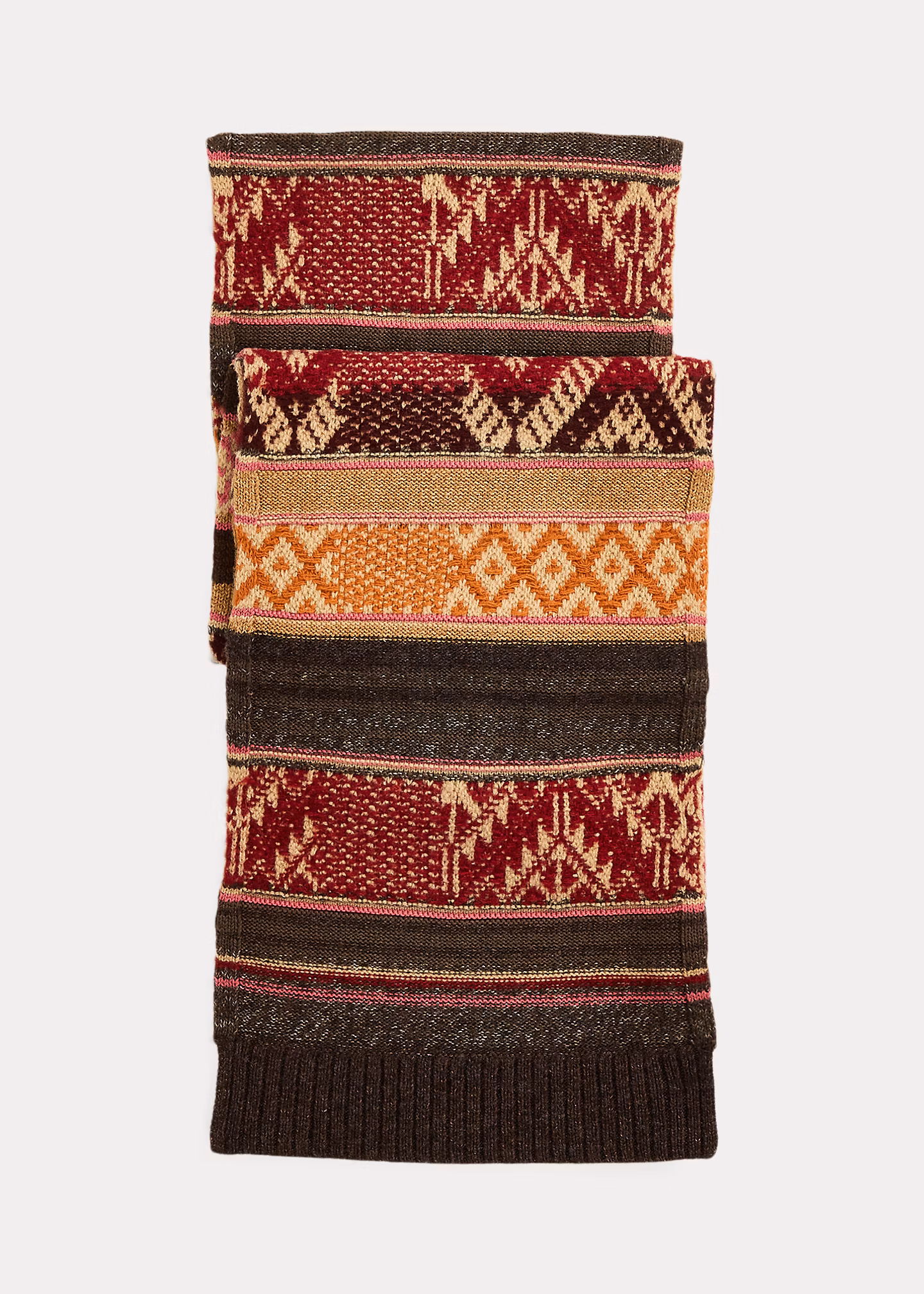 Jacquard-Strickschal aus Wollmischung - RALPH LAUREN OUTLET