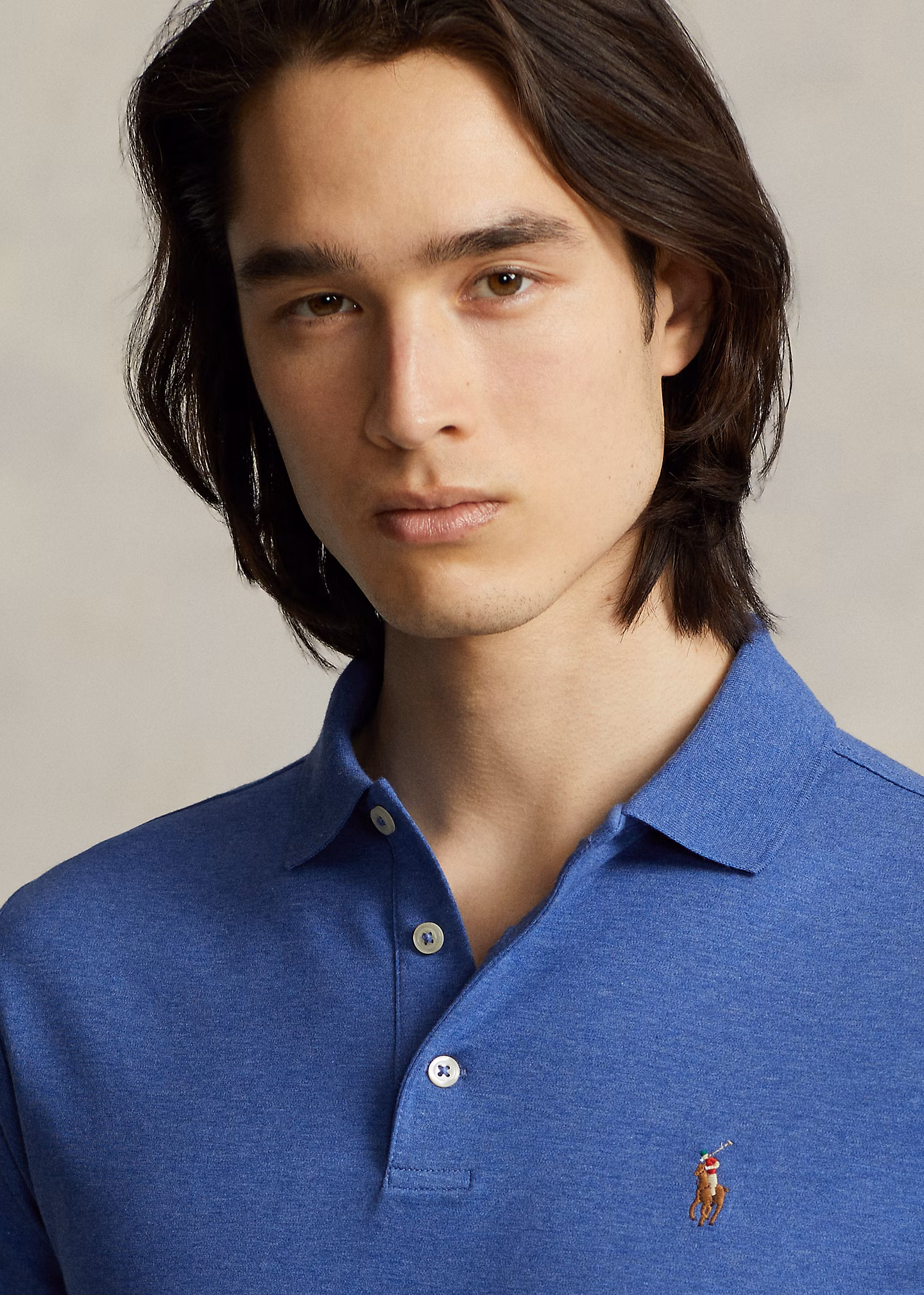 Custom-Slim-Fit Baumwoll-Poloshirt - RALPH LAUREN OUTLET