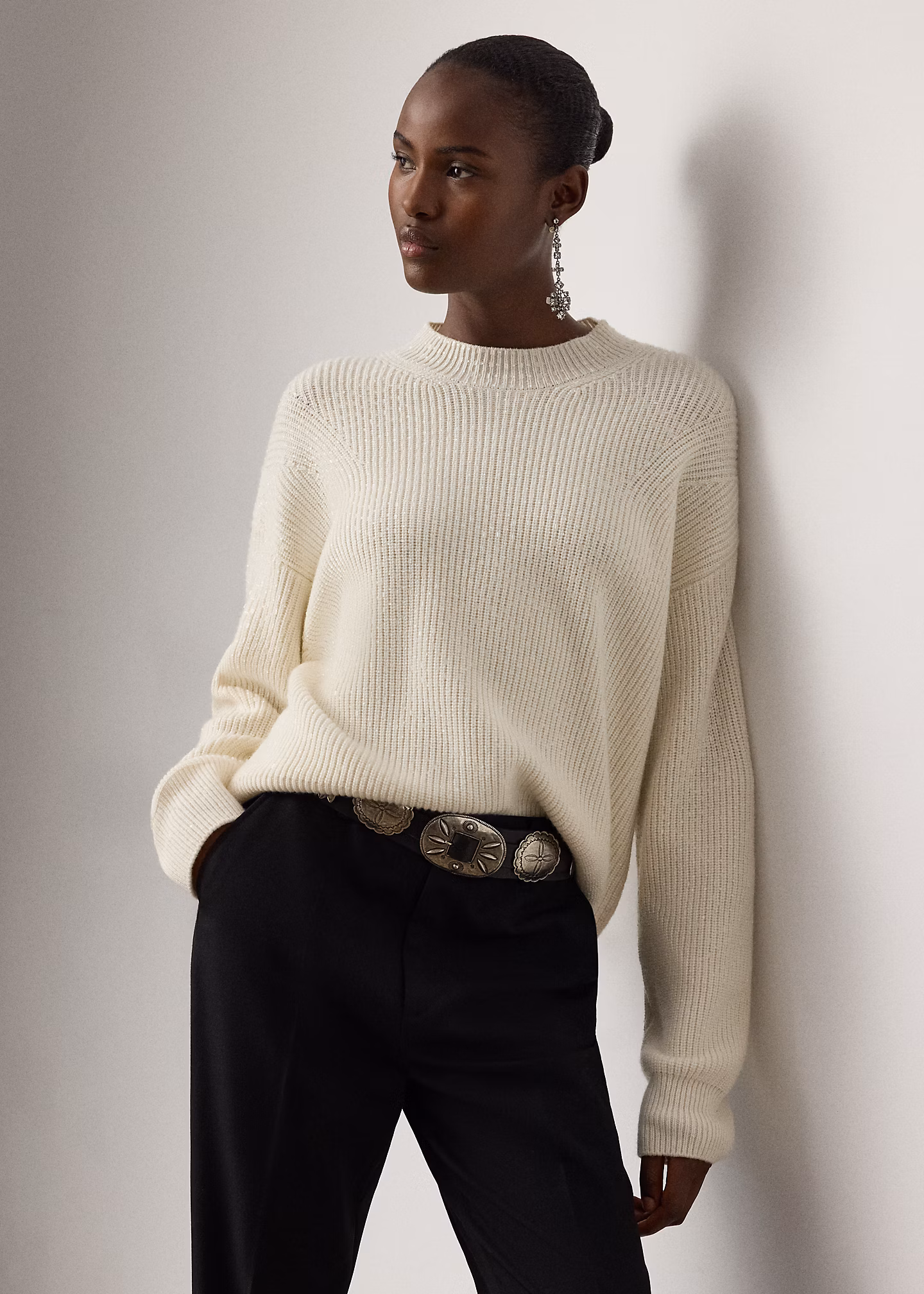 Verzierter Kaschmir-Rundhalspullover - RALPH LAUREN OUTLET