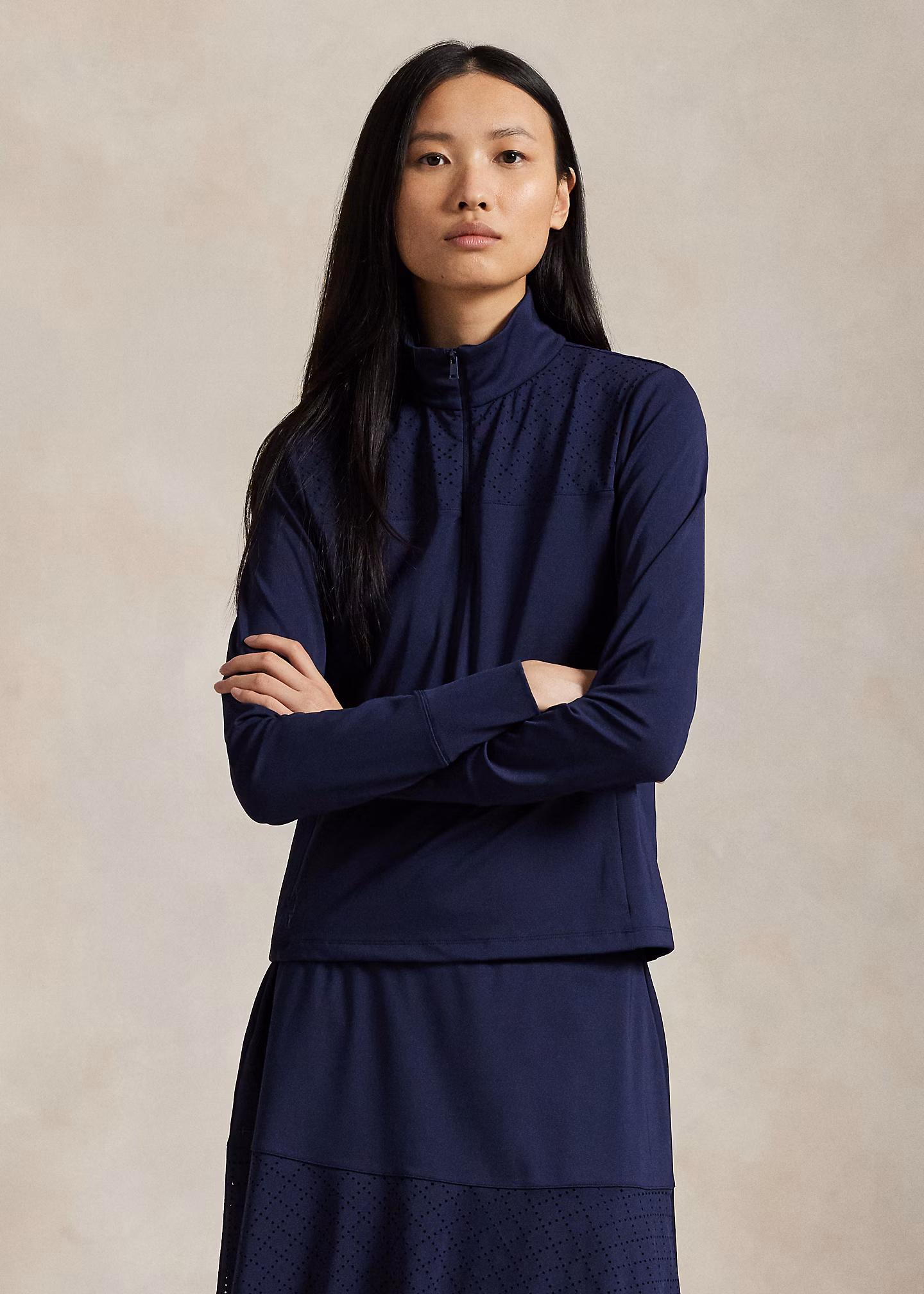 Interlock-Pullover mit Lochstickerei - RALPH LAUREN OUTLET