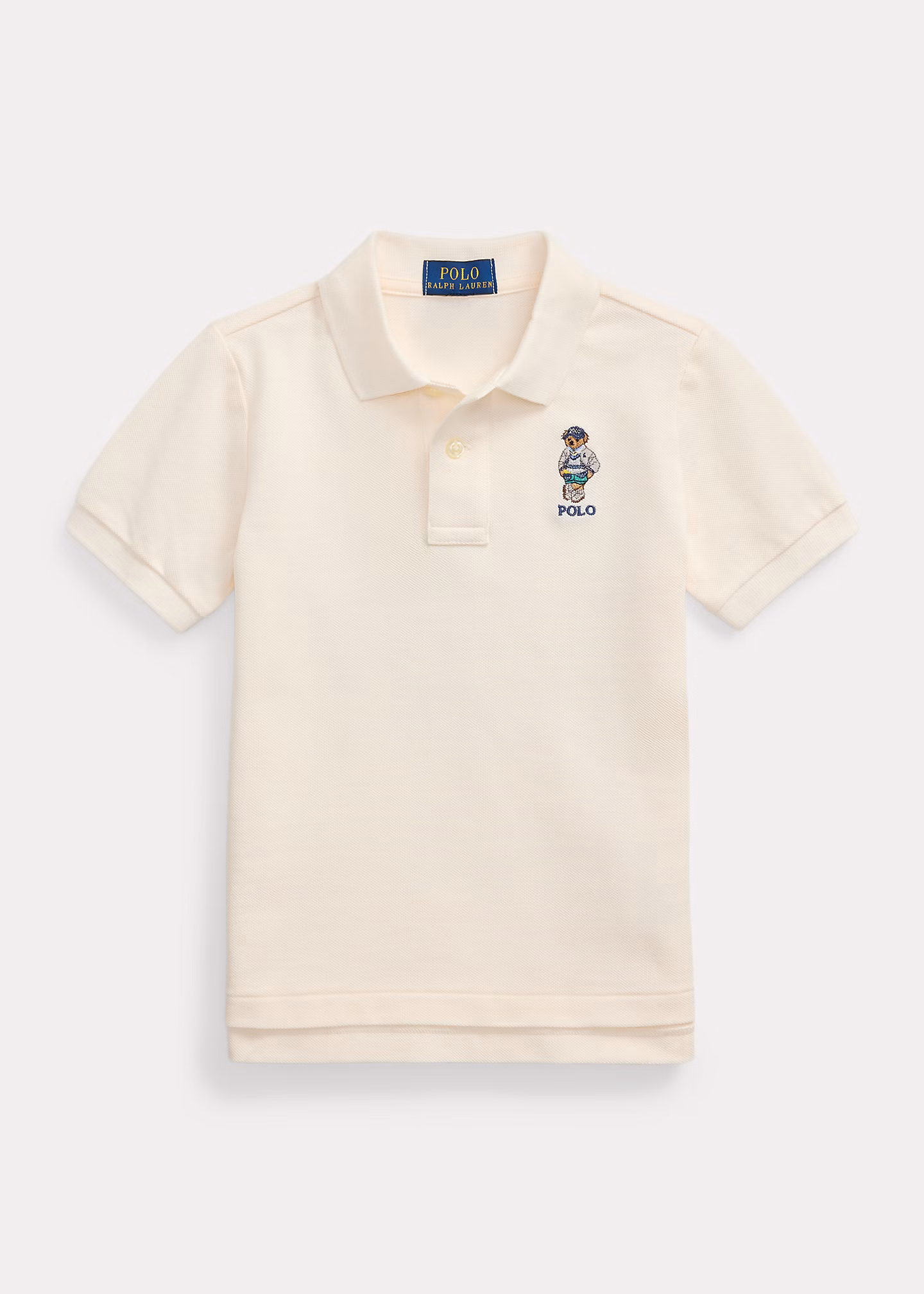 Baumwollpiqué-Poloshirt mit Polo Bear - RALPH LAUREN OUTLET