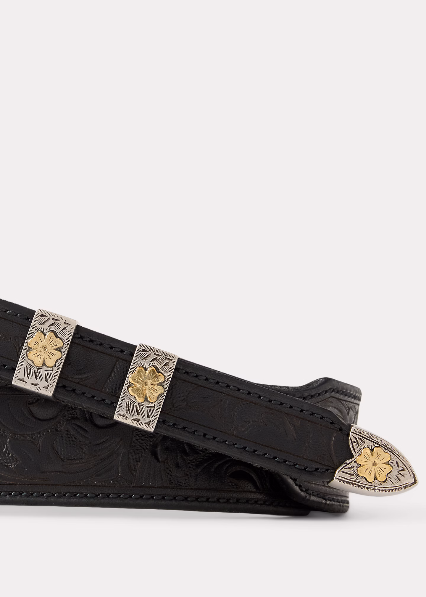 Handgearbeiteter Western-Ledergürtel - RALPH LAUREN OUTLET