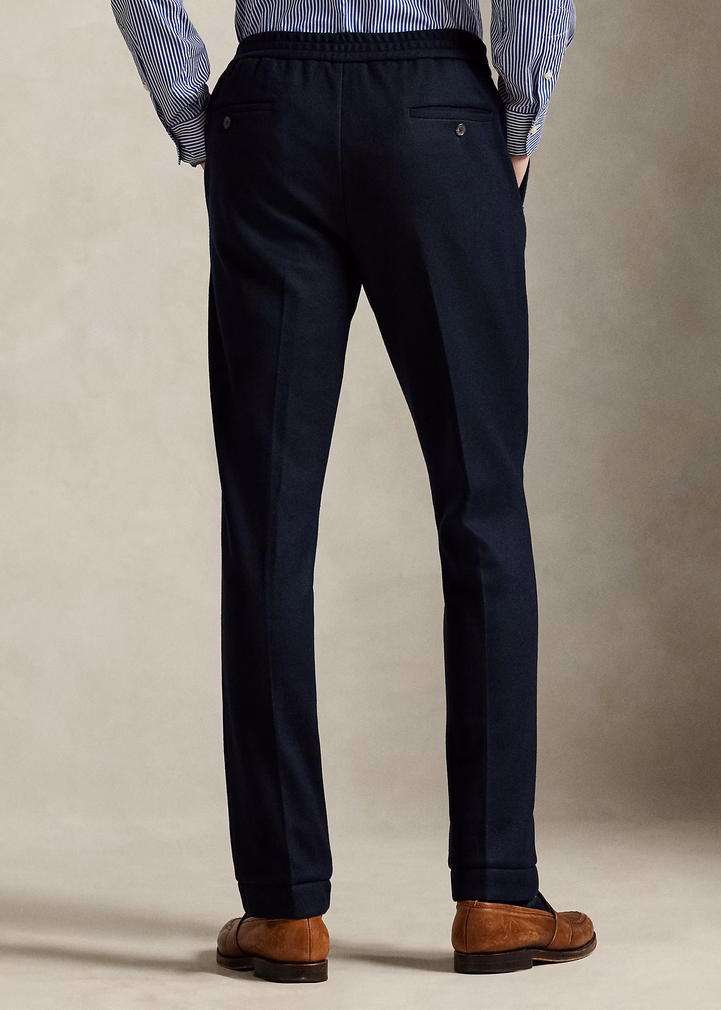 Anzughose aus Strick-Flanell - RALPH LAUREN OUTLET