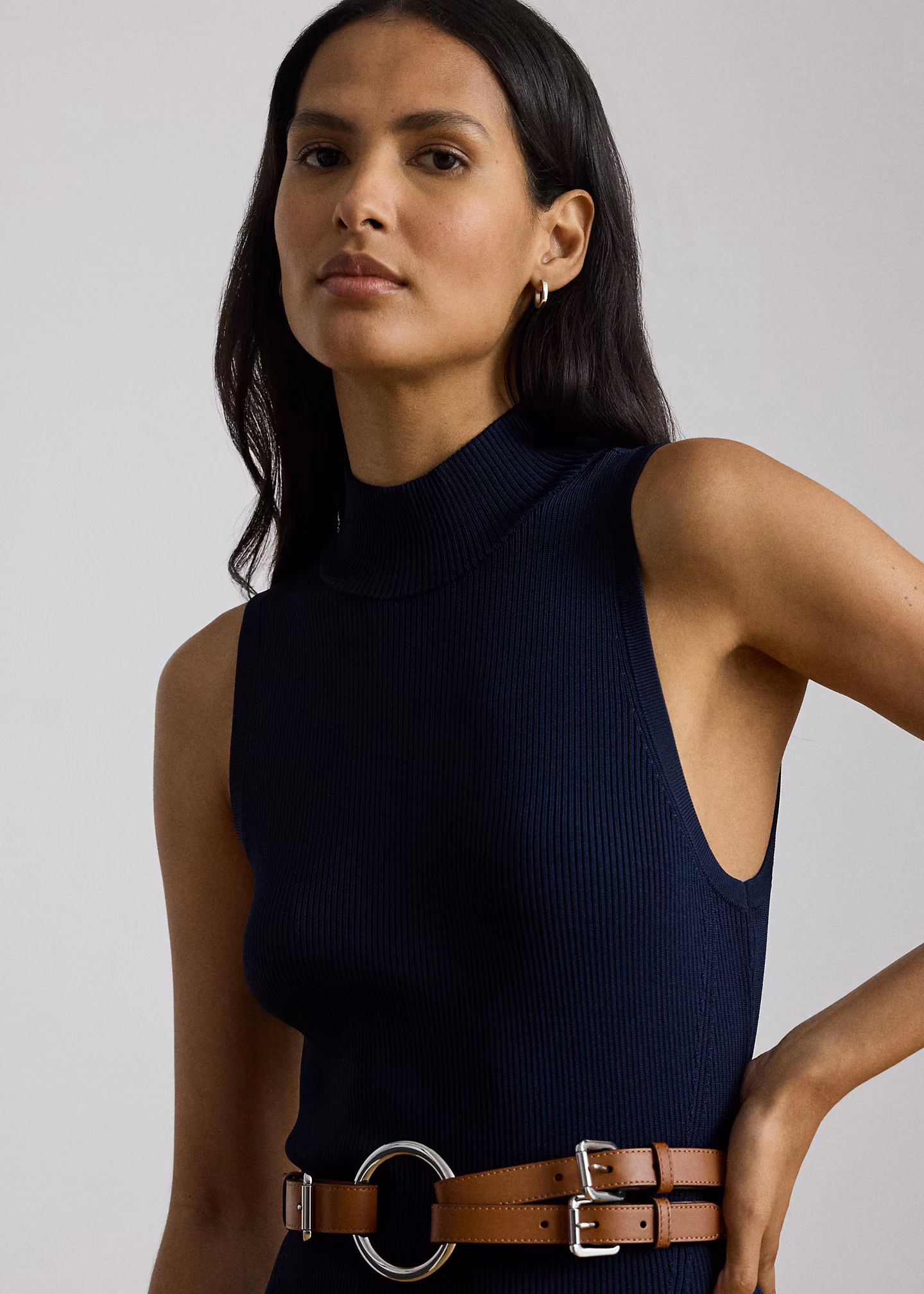 Ärmelloses Pulloverkleid in Rippenstrick - RALPH LAUREN OUTLET