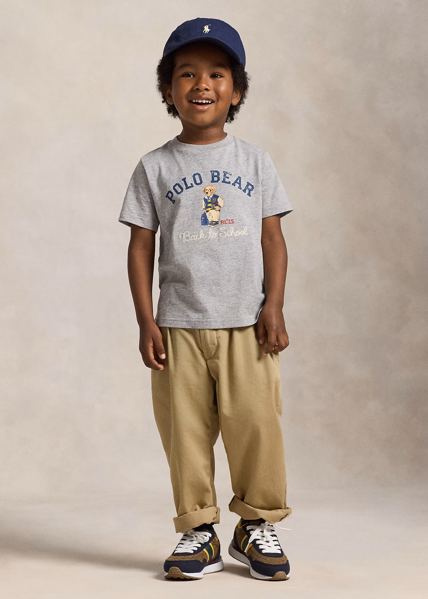 Baumwolljersey-T-Shirt mit Polo Bear - RALPH LAUREN OUTLET