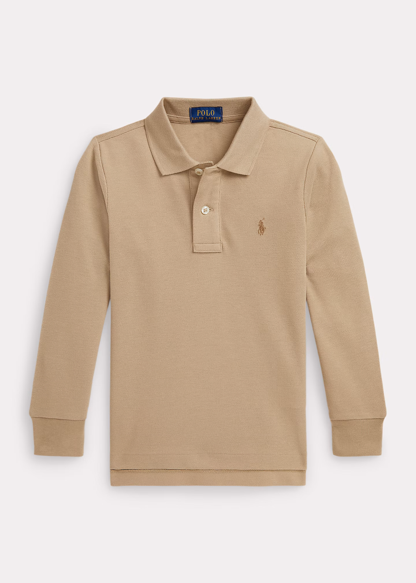 Langarm-Poloshirt aus Baumwollpiqué - RALPH LAUREN OUTLET