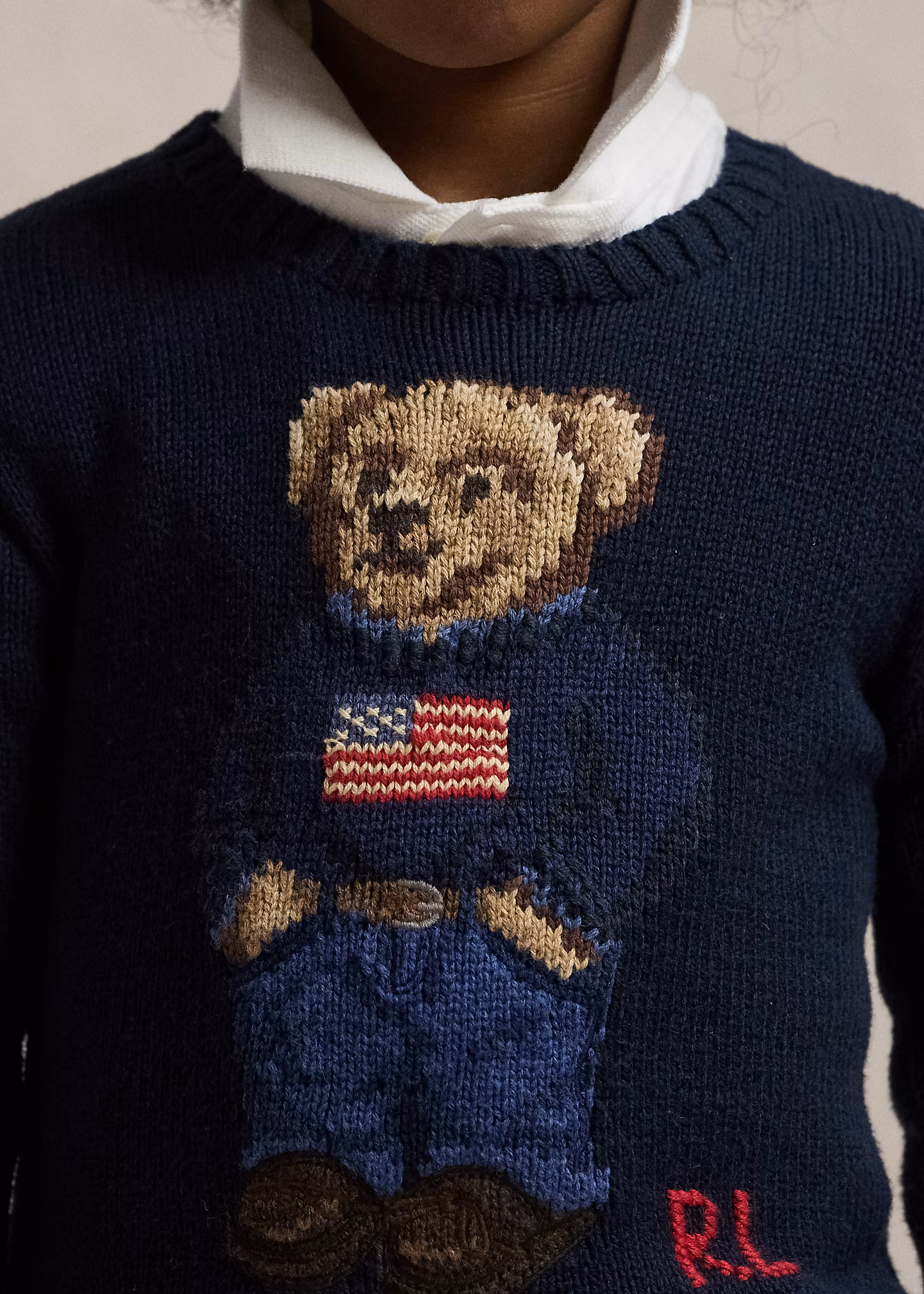 Baumwollpullover mit Polo Bear - RALPH LAUREN OUTLET