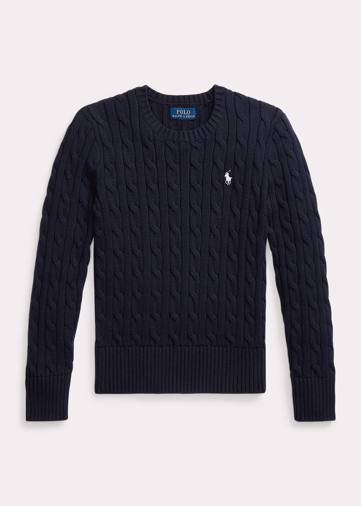 Baumwollpullover mit Zopfmuster - RALPH LAUREN OUTLET