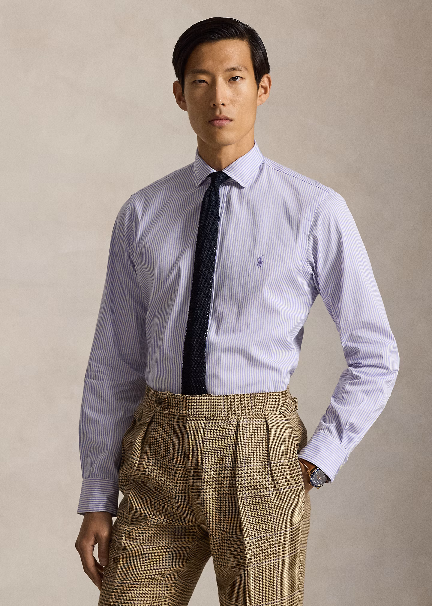 Custom-Fit Popelinehemd mit Streifen - RALPH LAUREN OUTLET