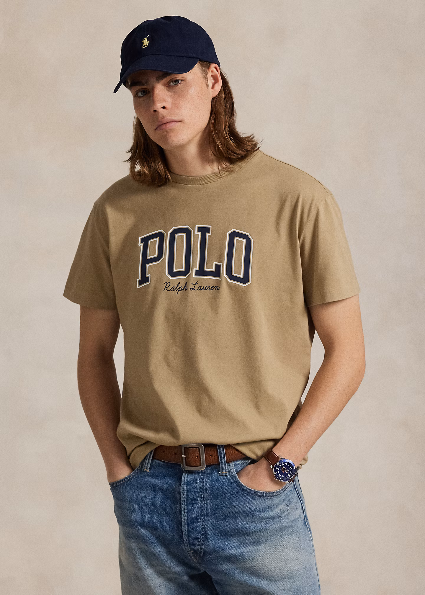 Custom-Slim-Fit Jersey-T-Shirt mit Logo - RALPH LAUREN OUTLET