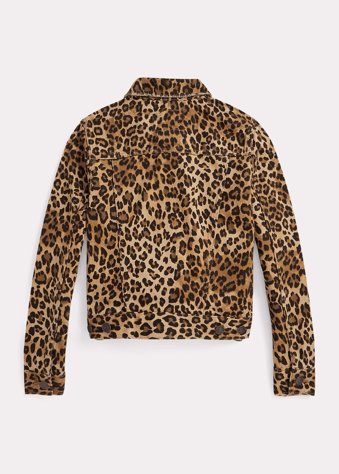 Denim-Truckerjacke mit Leopardendruck - RALPH LAUREN OUTLET