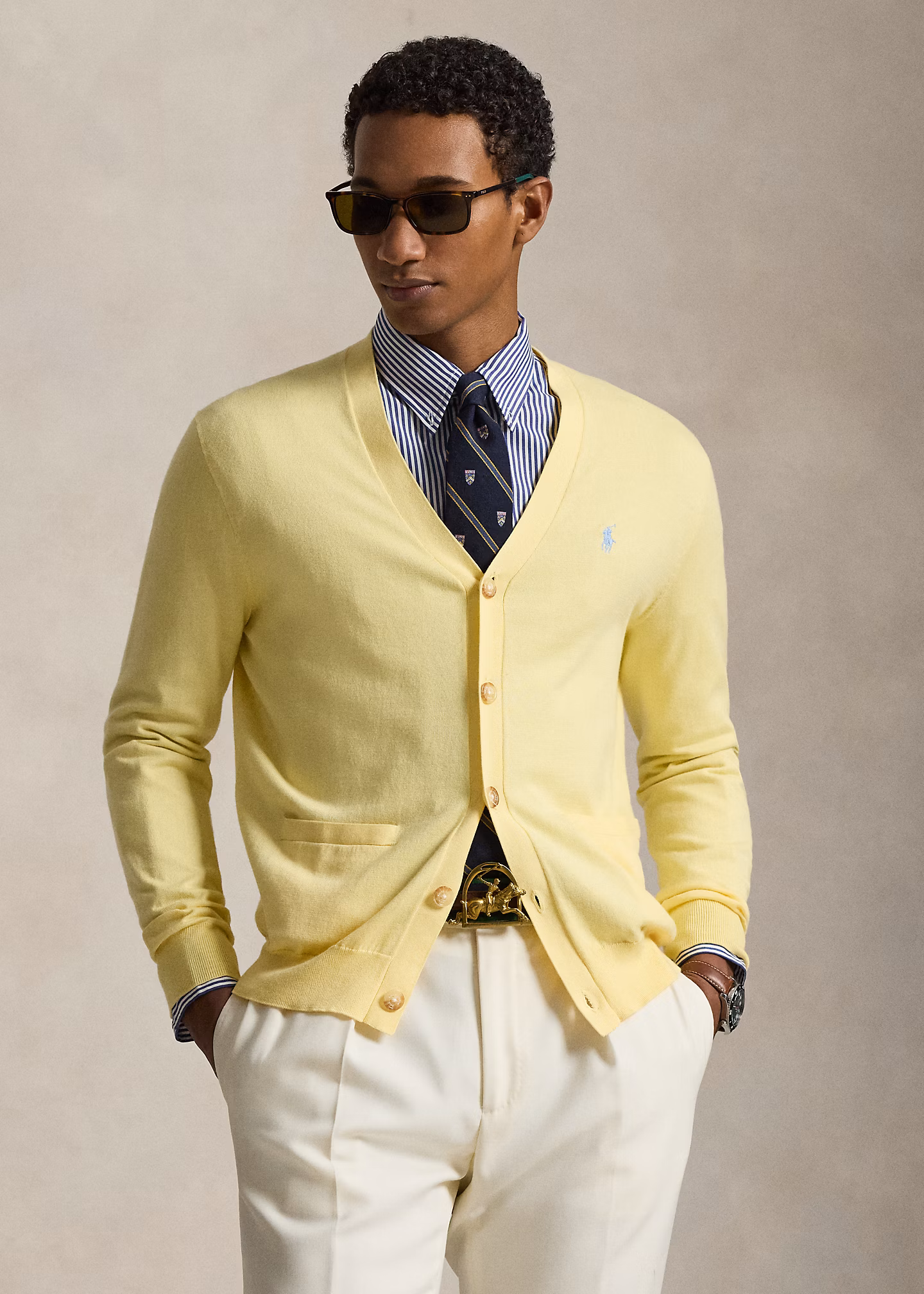 Strickjacke mit V-Ausschnitt - RALPH LAUREN OUTLET