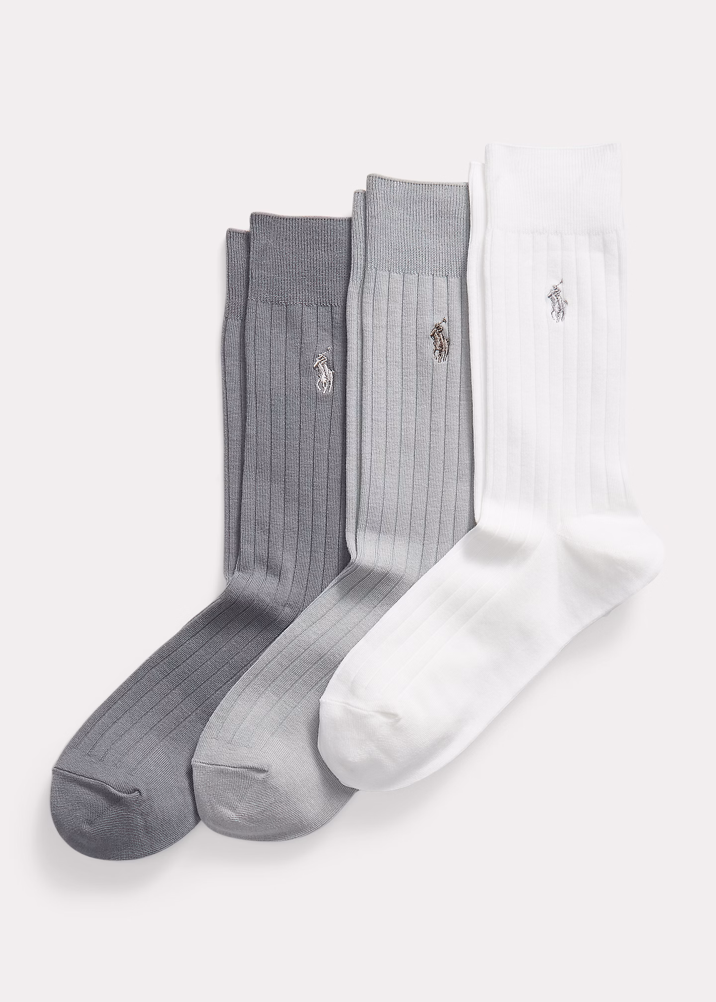 3er-Pack gerippte Anzugsocken - RALPH LAUREN OUTLET