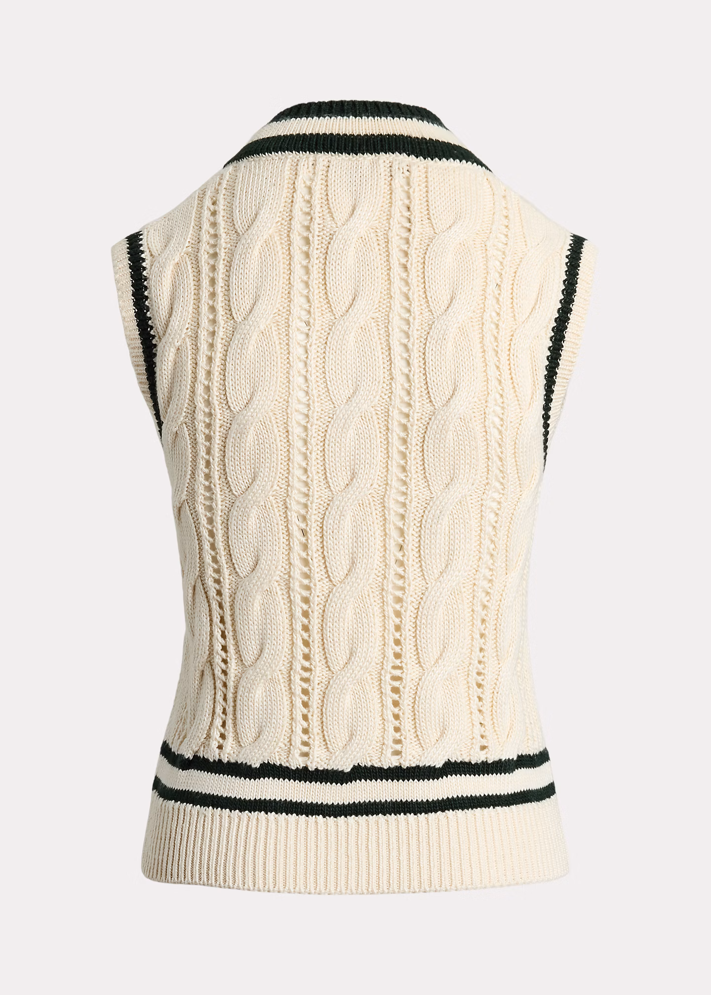 Seiden-Cricket-Pullunder mit Zopfmuster - RALPH LAUREN OUTLET