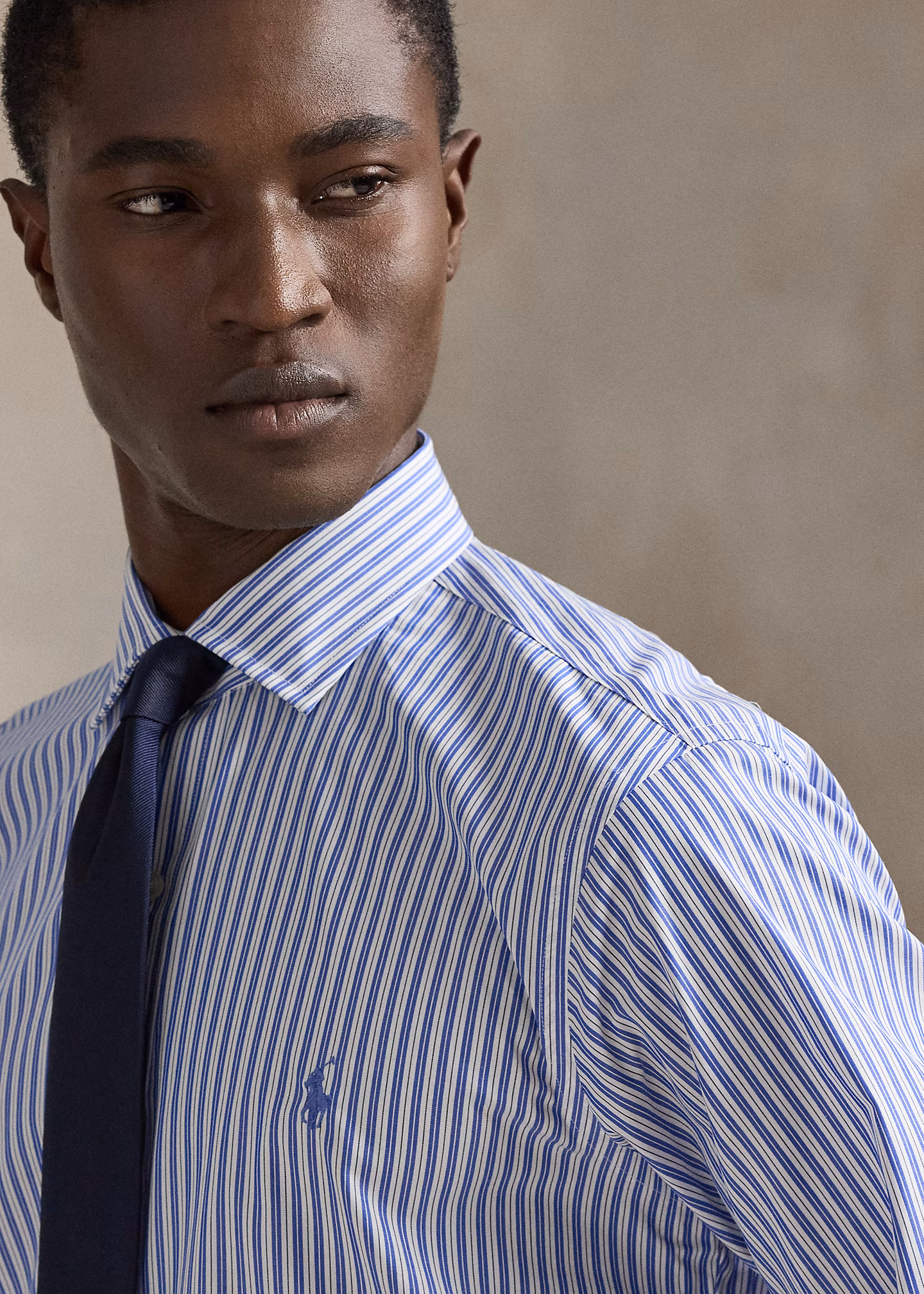 Custom-Fit Popelinehemd mit Streifen - RALPH LAUREN OUTLET