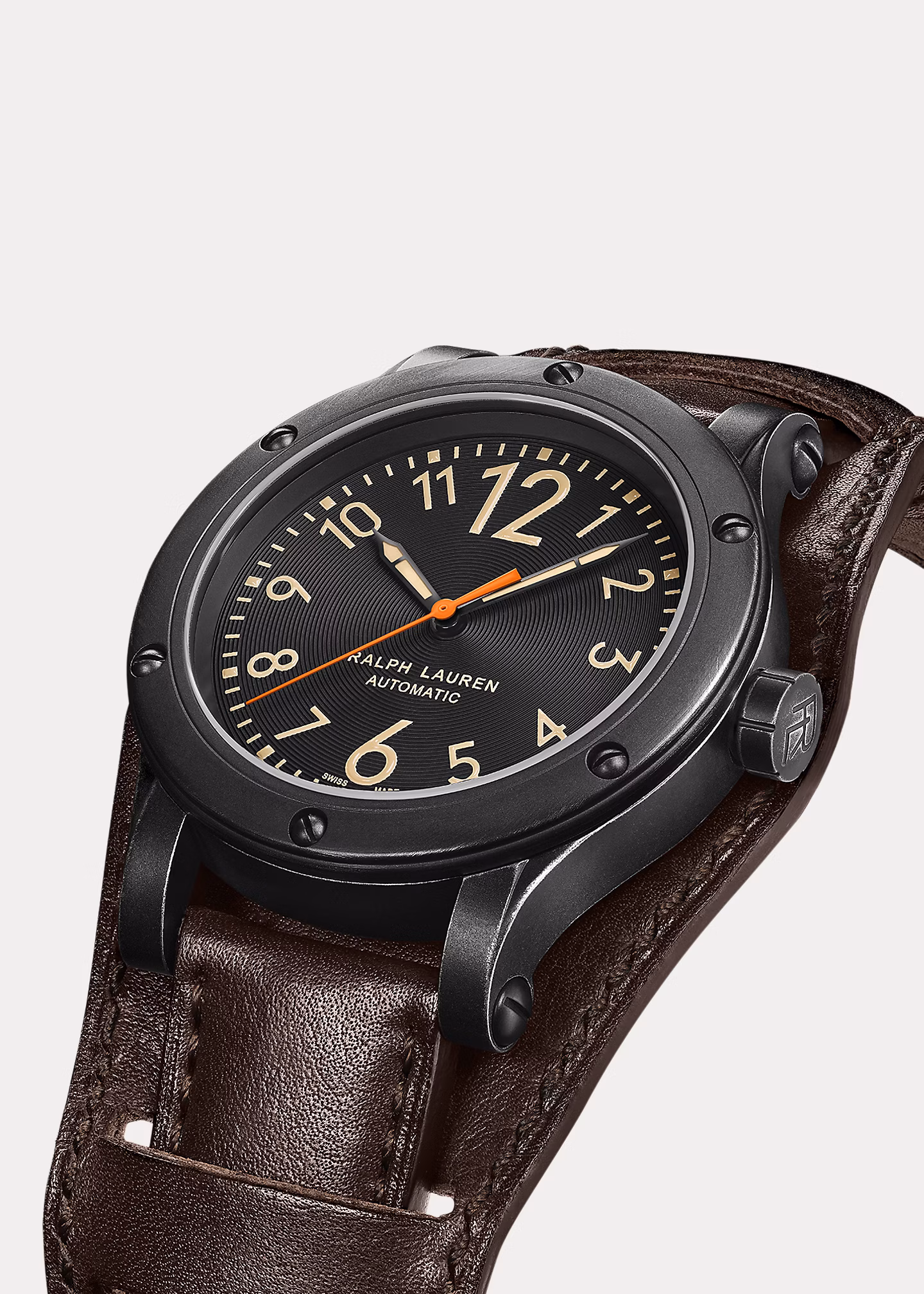 42 MM Uhr aus Stahl in Antik-Optik - RALPH LAUREN OUTLET