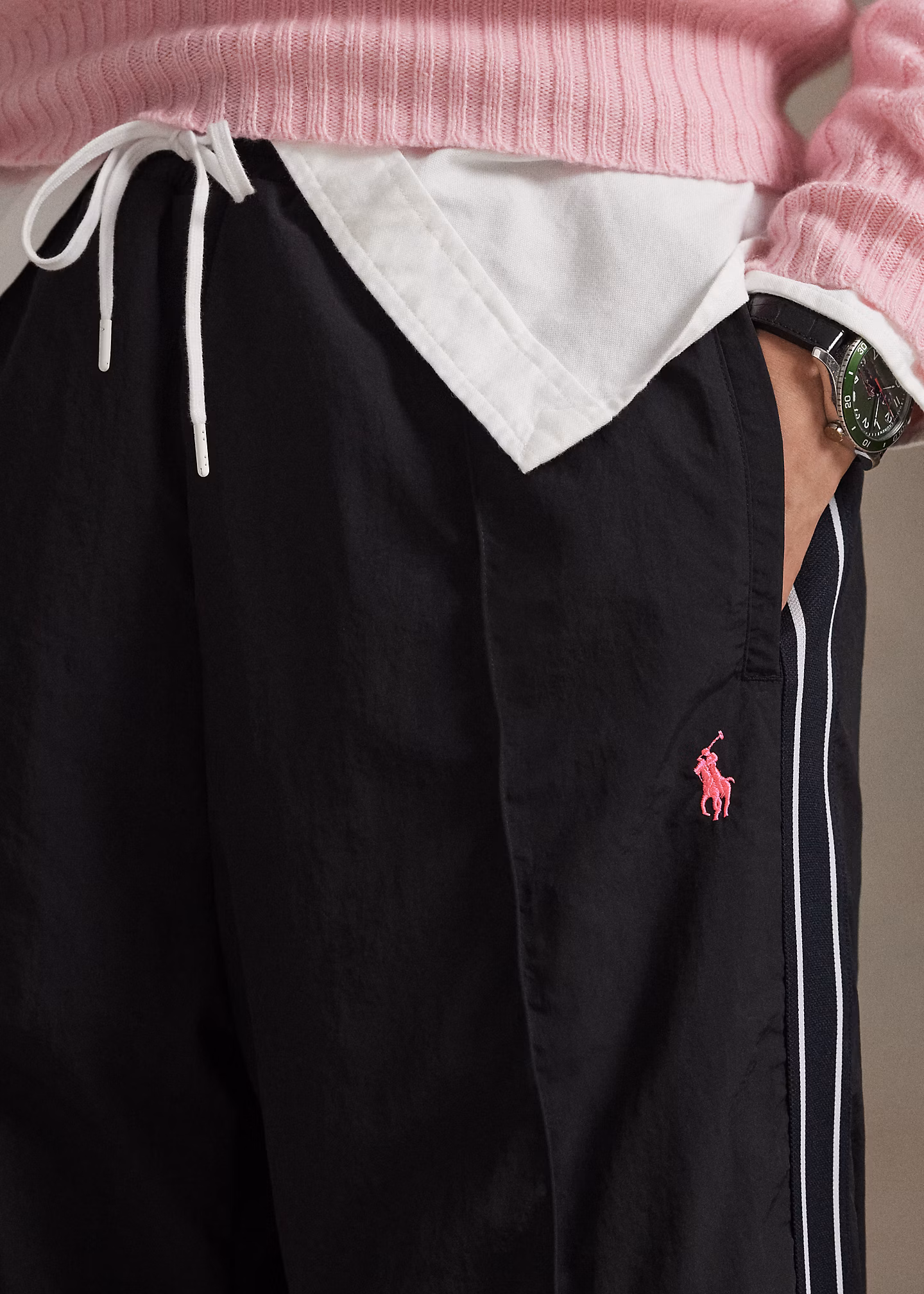 Trainingshose mit Pink Pony - RALPH LAUREN OUTLET