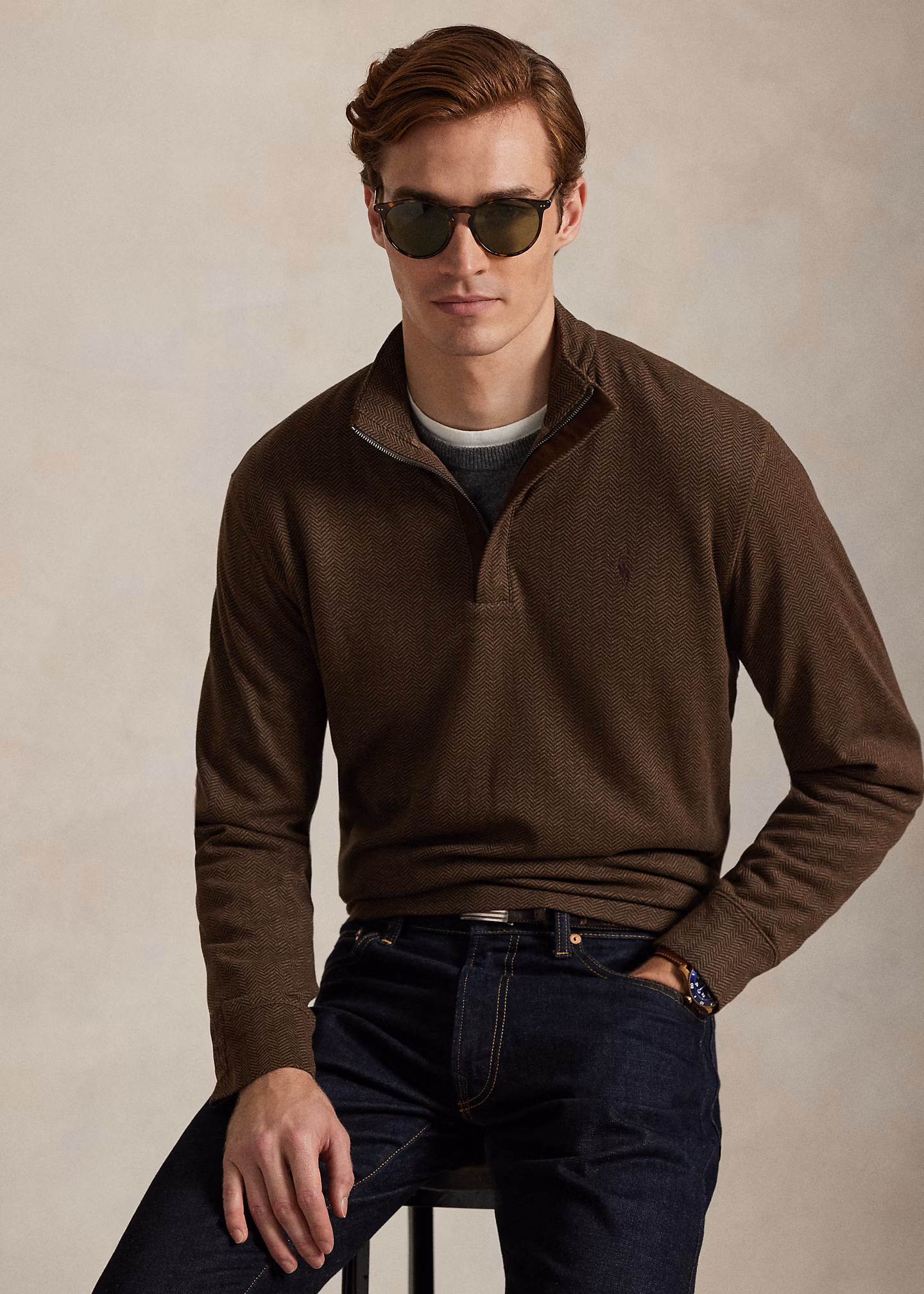 Luxuriöser Pullover aus Jersey - RALPH LAUREN OUTLET