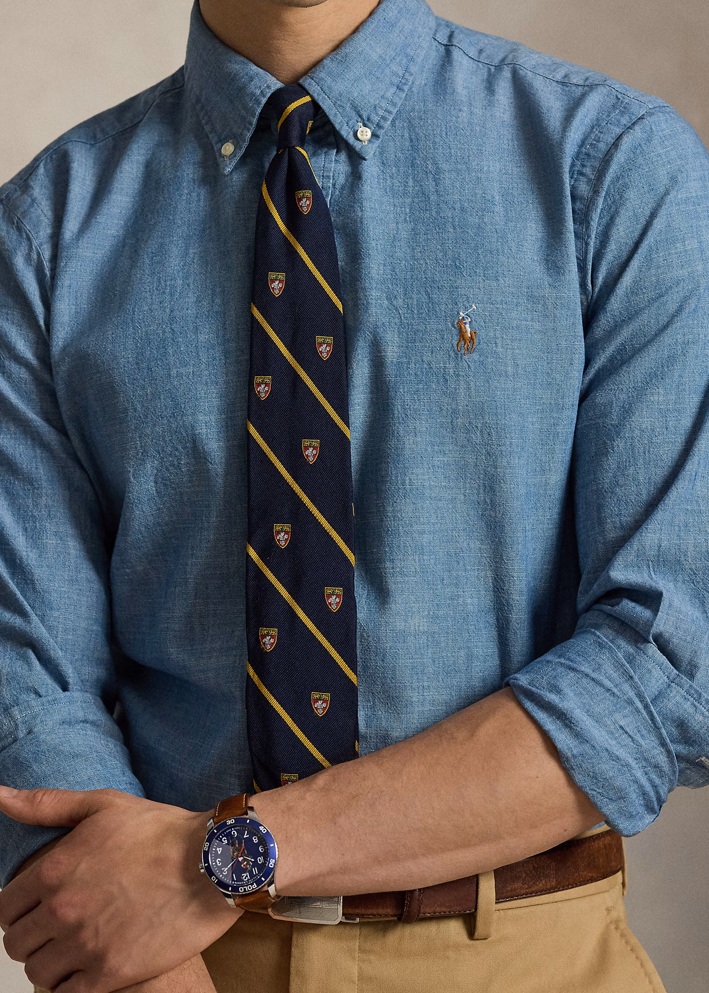 Figurbetontes Chambray-Hemd - RALPH LAUREN OUTLET