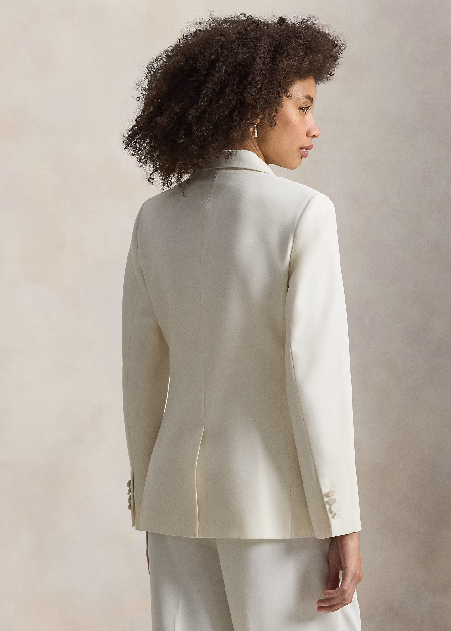 Einreihiger Wollblazer mit Seidenrevers - RALPH LAUREN OUTLET