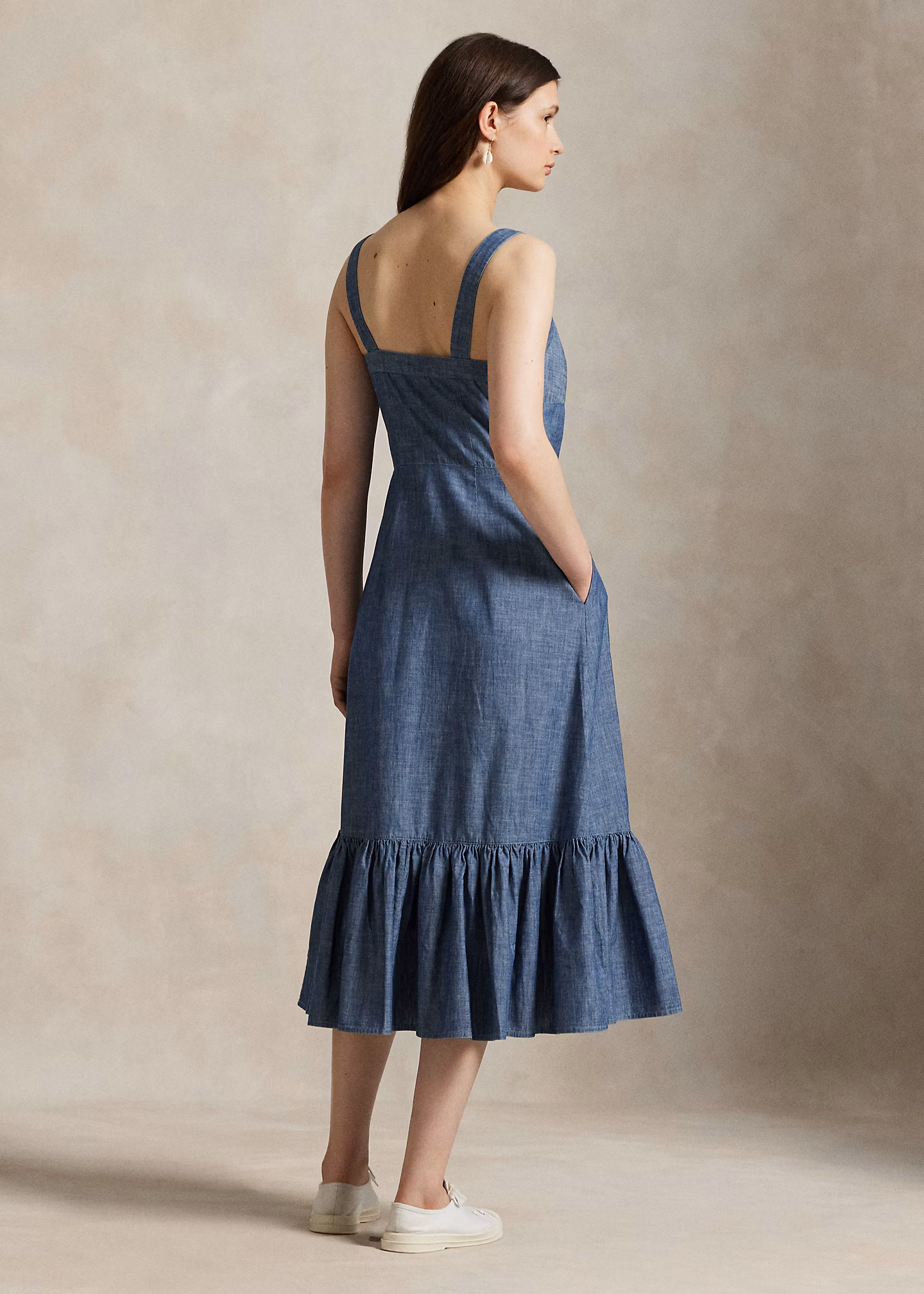 Chambray-Kleid mit Knöpfen - RALPH LAUREN OUTLET