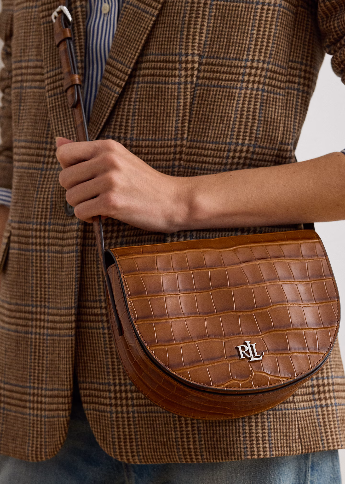 Umhängetasche Witley mit Krokodilprägung - RALPH LAUREN OUTLET