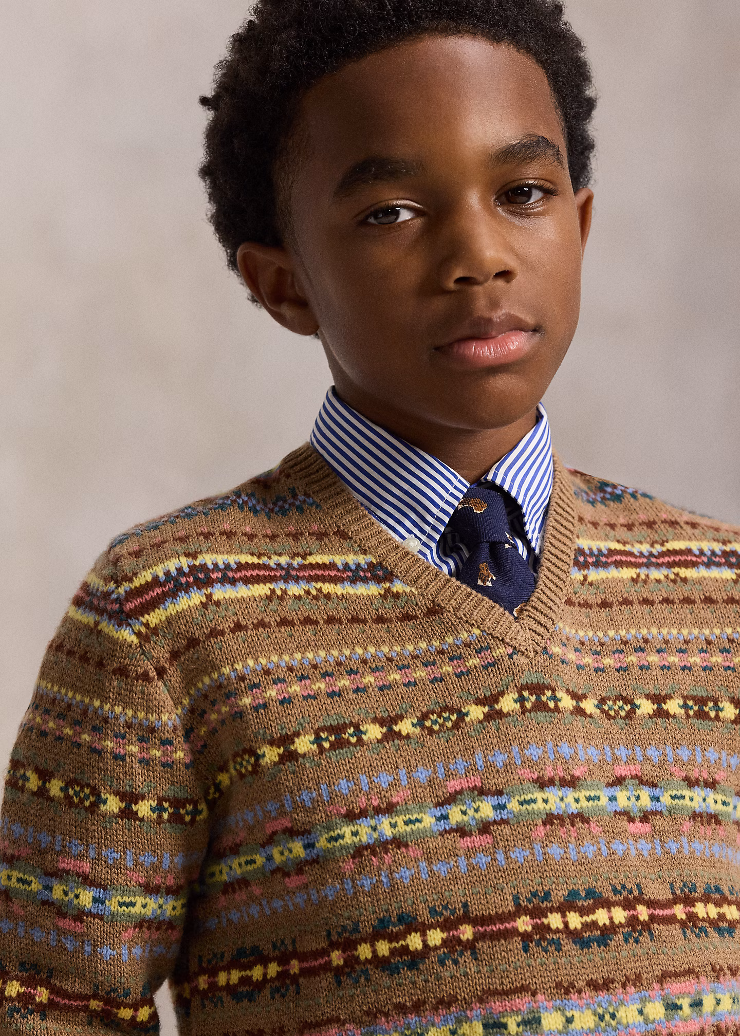 Fair-Isle-Pullover mit V-Ausschnitt - RALPH LAUREN OUTLET