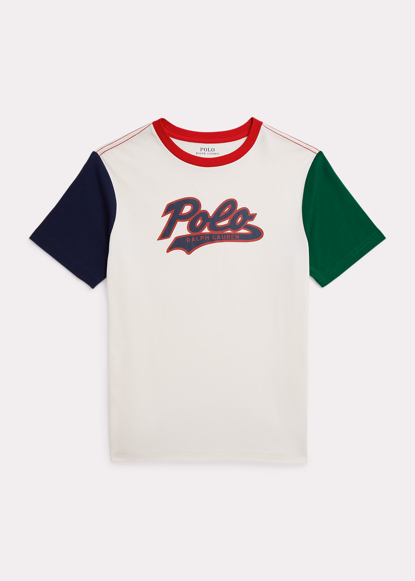 T-Shirt in Color-Block-Optik mit Logo - RALPH LAUREN OUTLET