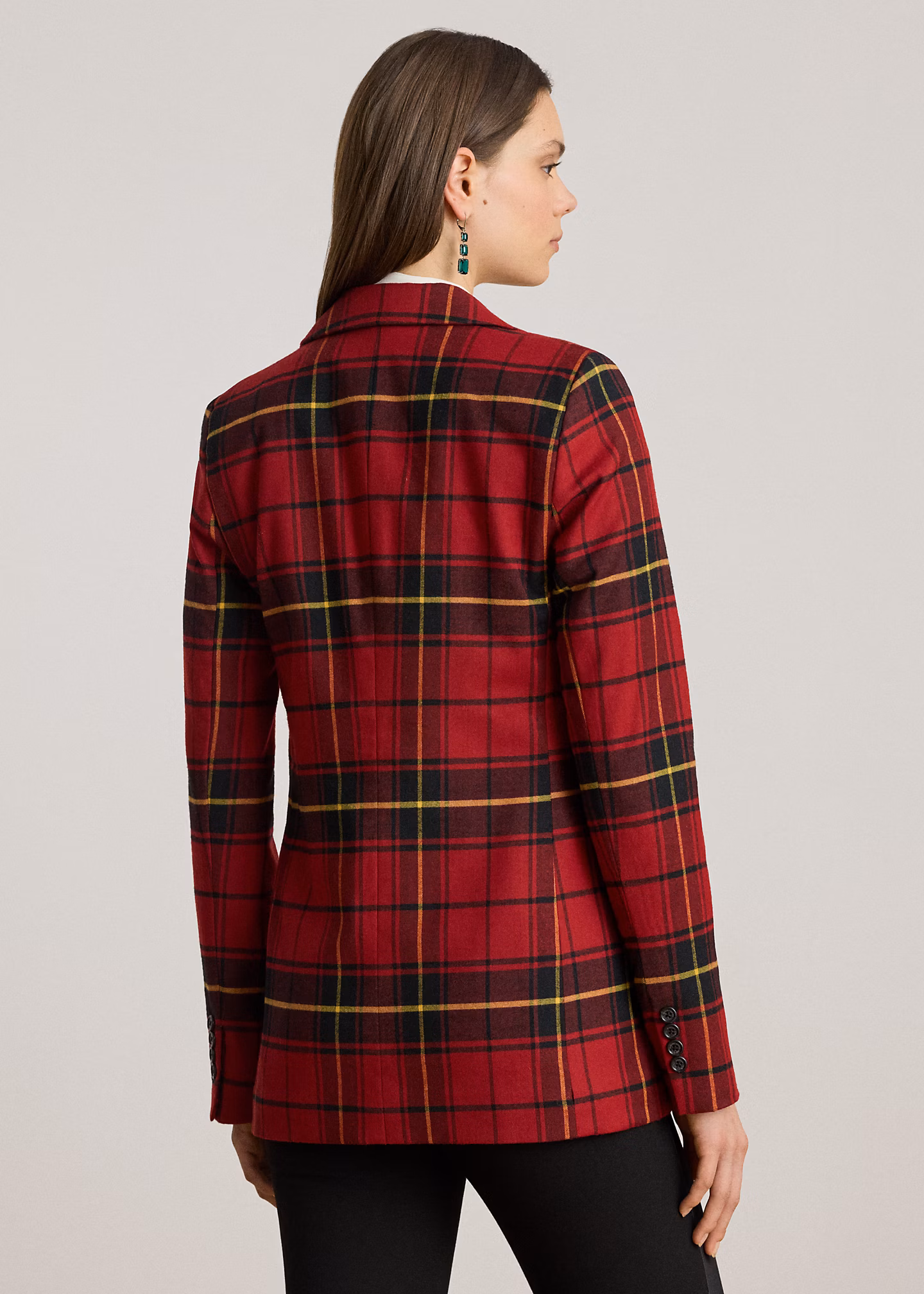 Zweireihiger Blazer mit Karomuster - RALPH LAUREN OUTLET