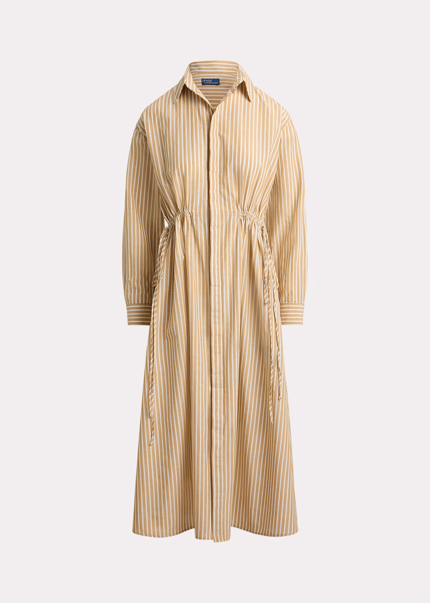 Gestreiftes Hemdkleid mit Tunnelzug - RALPH LAUREN OUTLET