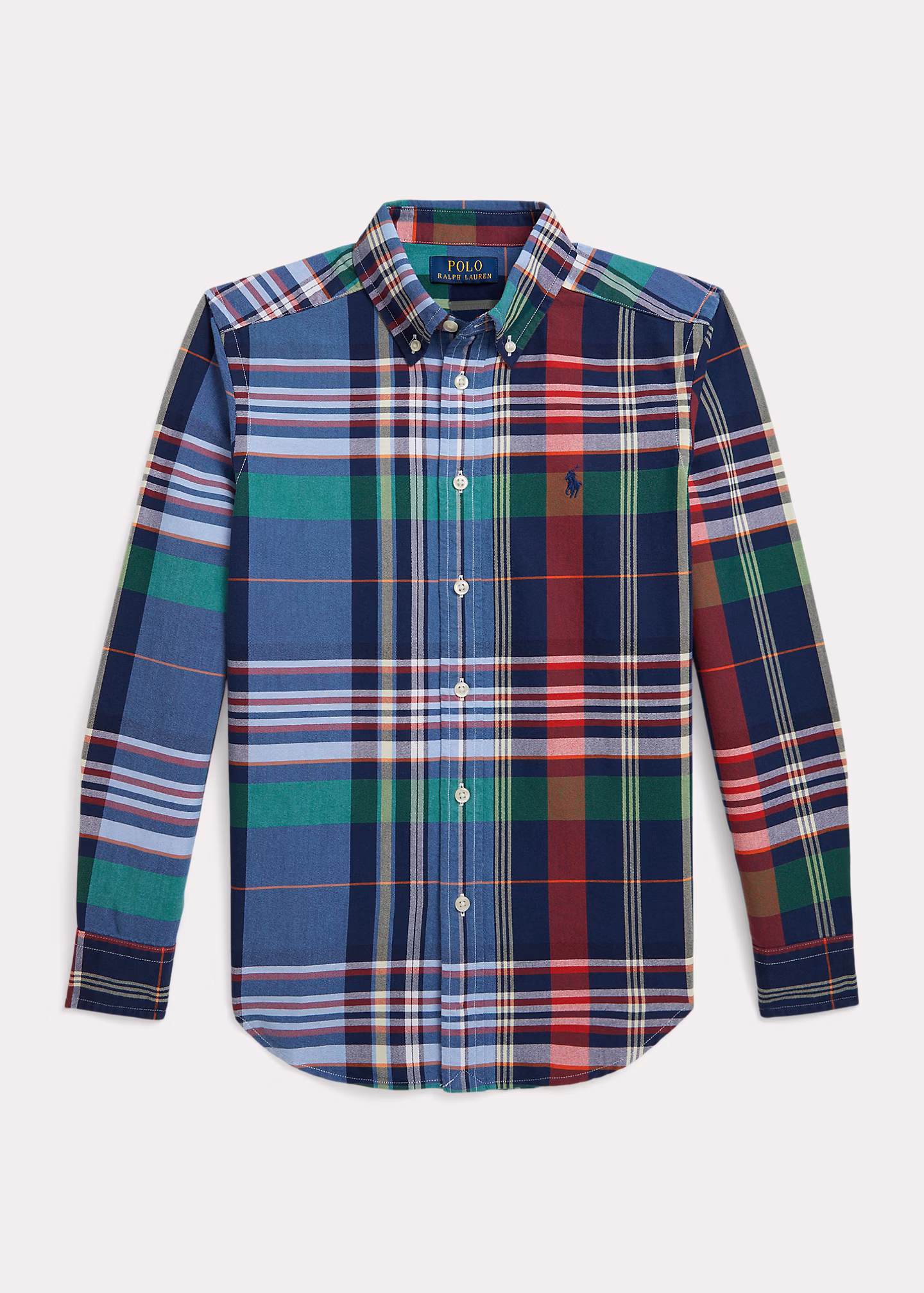 Kariertes Hemd aus Baumwolloxford - RALPH LAUREN OUTLET