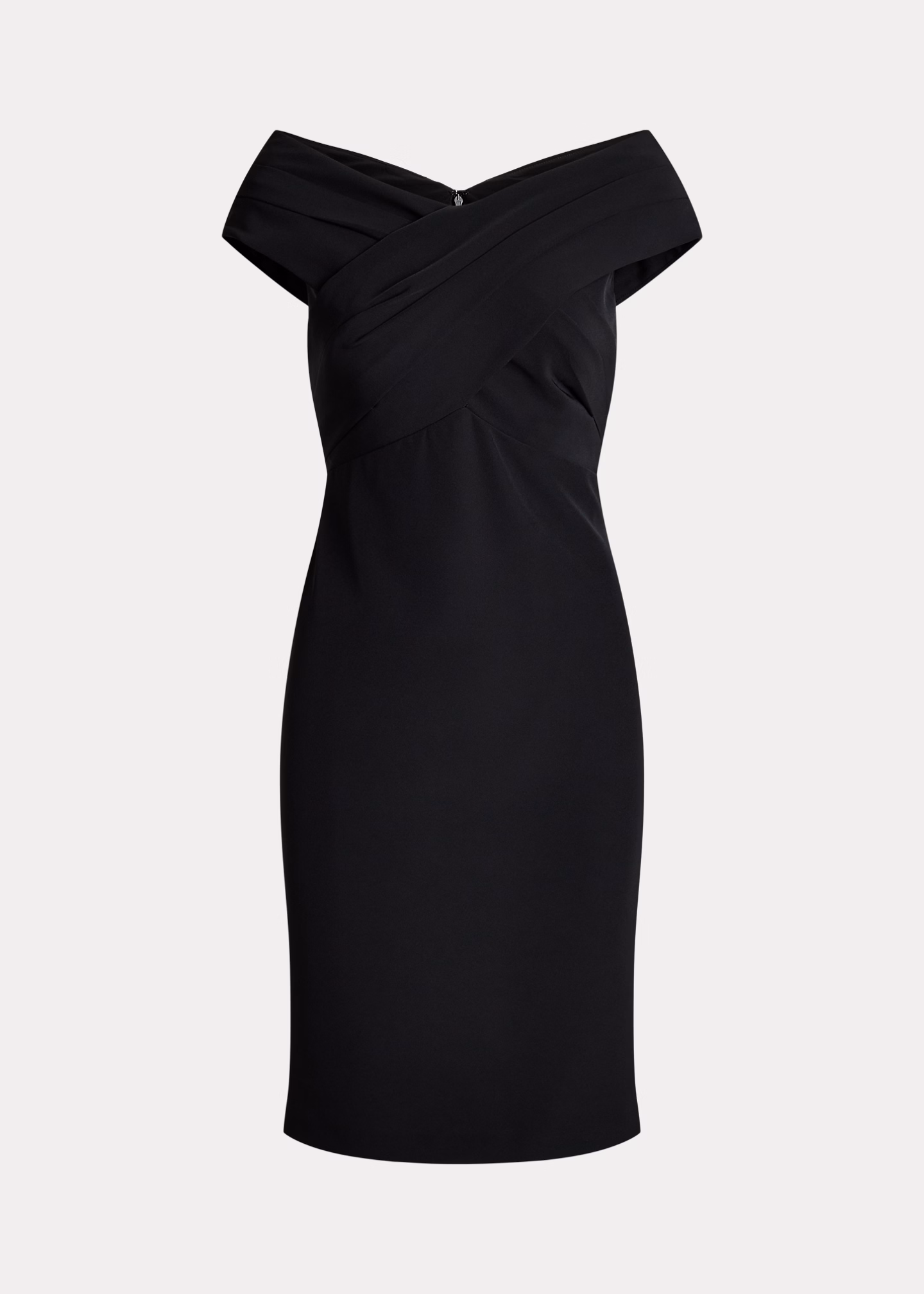 Schulterfreies Cocktailkleid aus Crêpe - RALPH LAUREN OUTLET