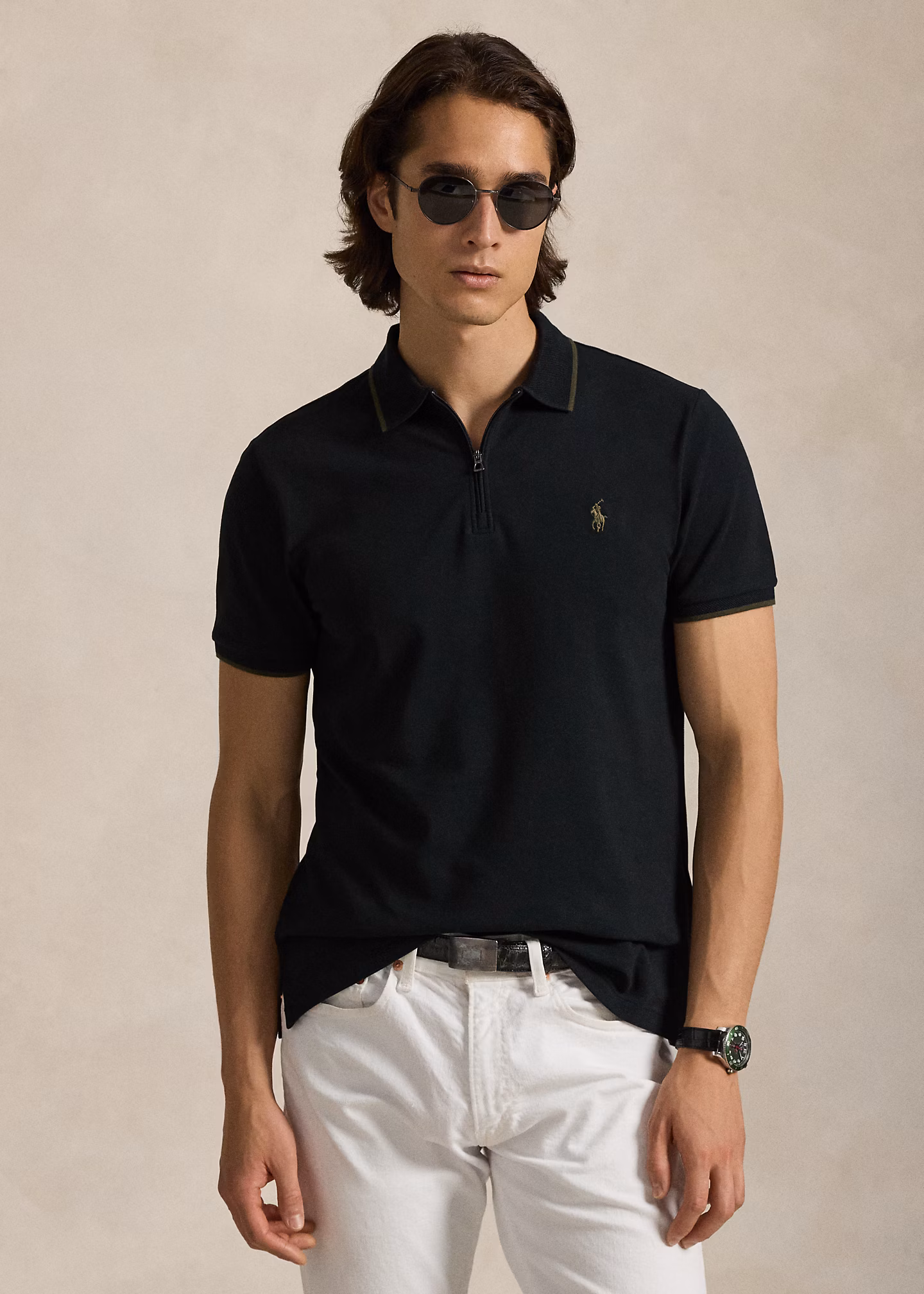 Custom-Slim-Fit Piqué-Poloshirt - RALPH LAUREN OUTLET